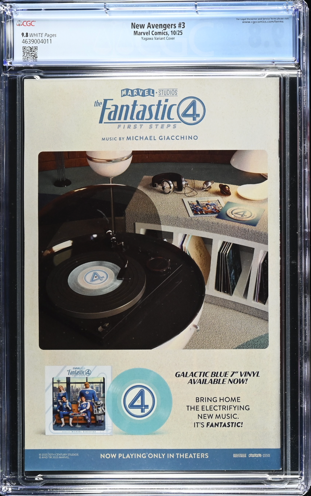 New Avengers #3 Yagawa 1:25 Retailer Incentive Variant CGC 9.8