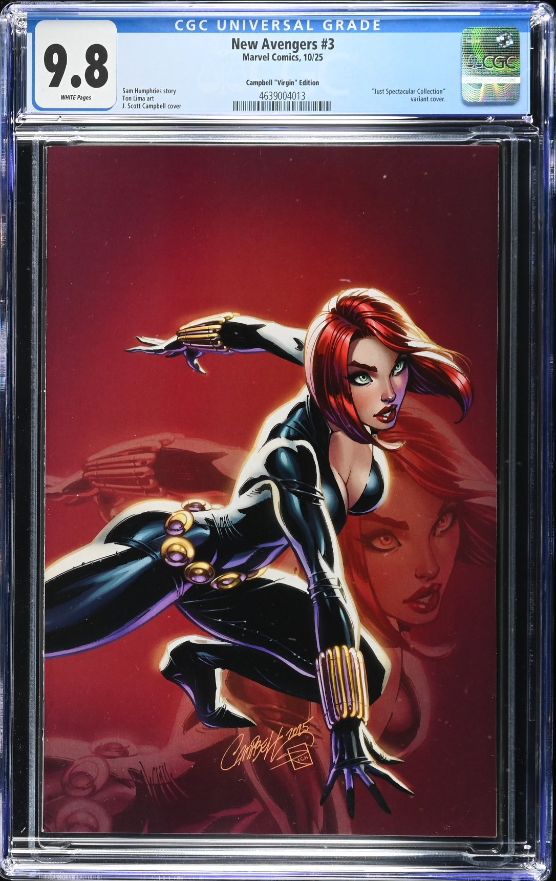 New Avengers #3 Campbell 1:100 Virgin Retailer Incentive Variant CGC 9.8