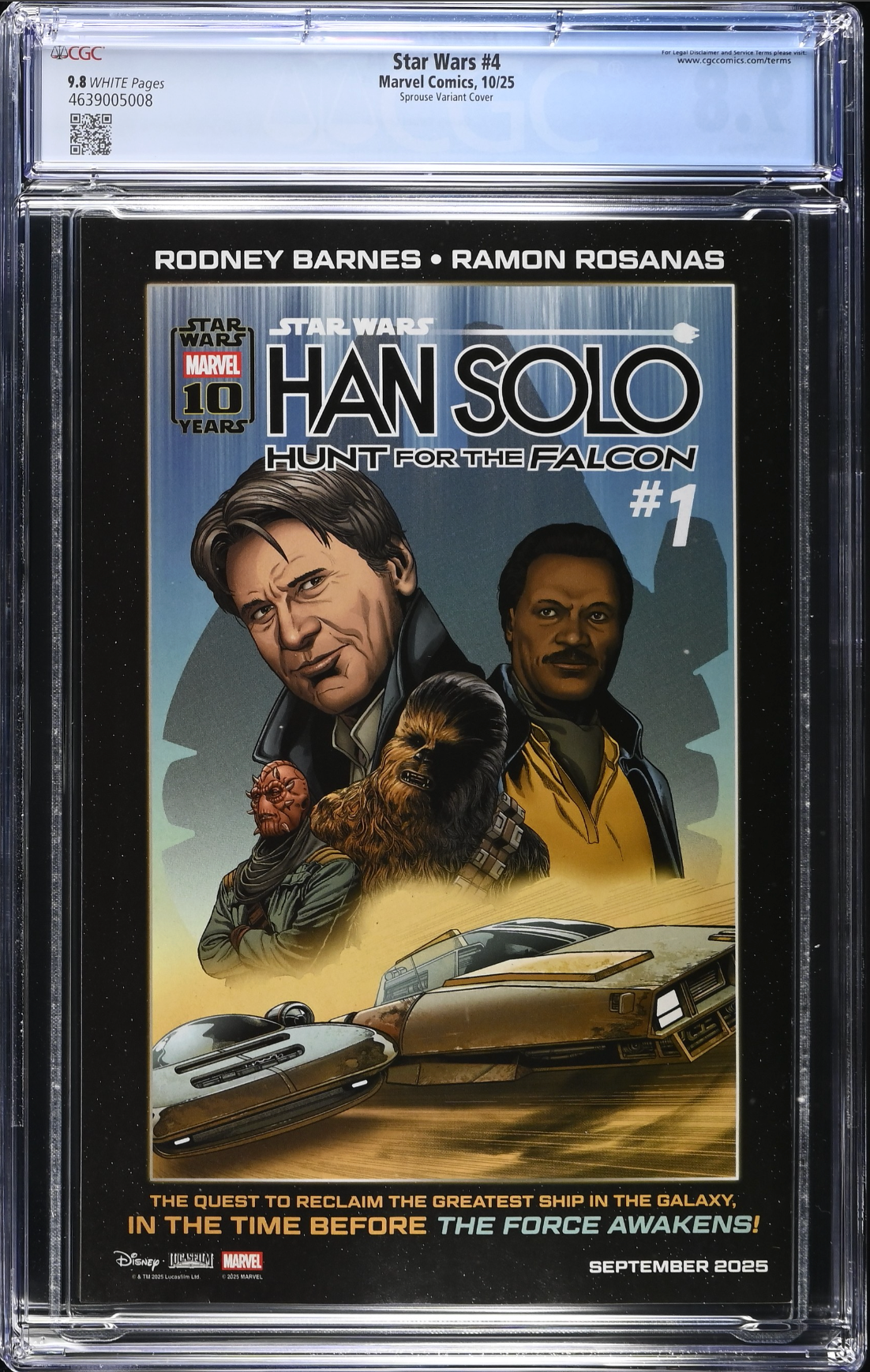Star Wars #4 Sprouse Variant CGC 9.8