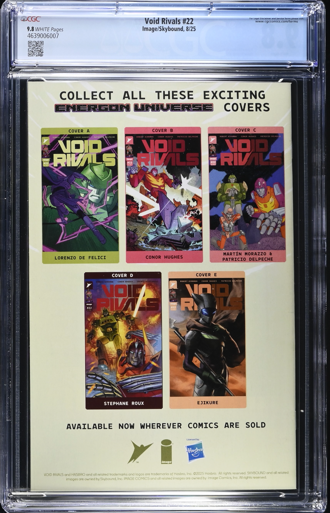 Void Rivals #22 CGC 9.8
