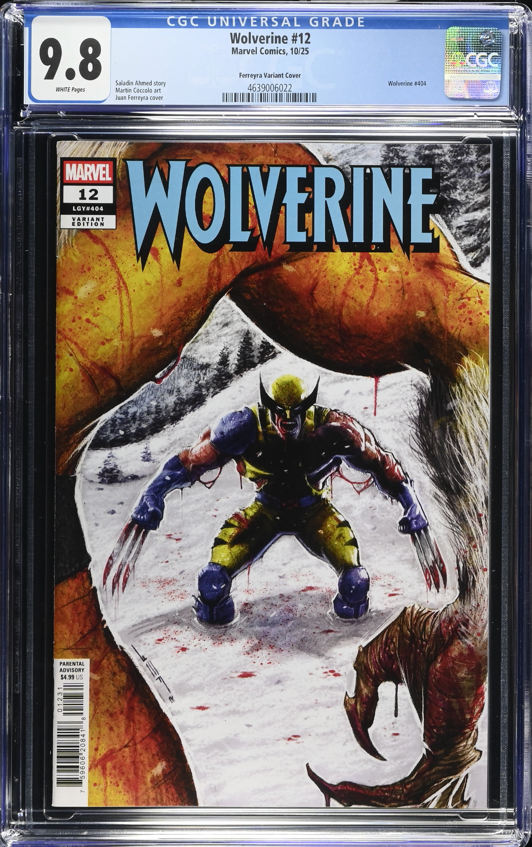 Wolverine #12 Ferreyra Variant CGC 9.8