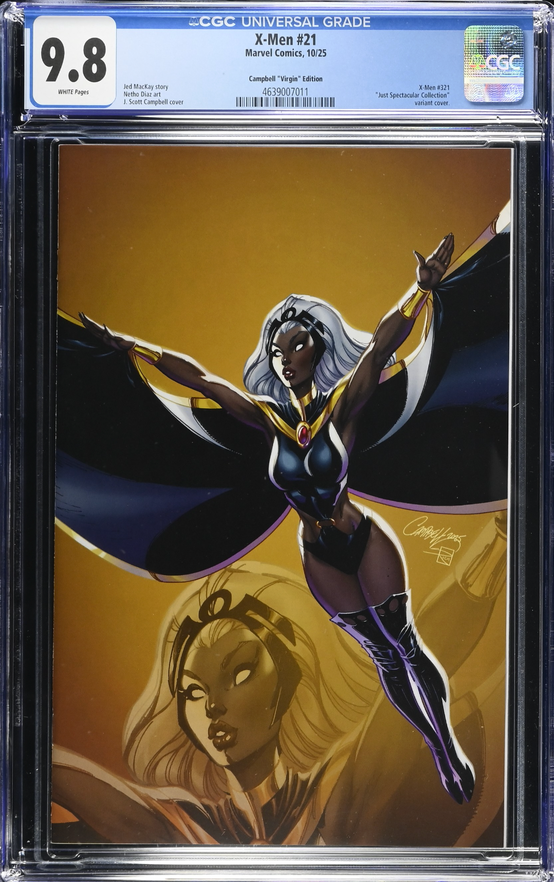 X-Men #21 Campbell 1:100 Virgin Retailer Incentive Variant CGC 9.8