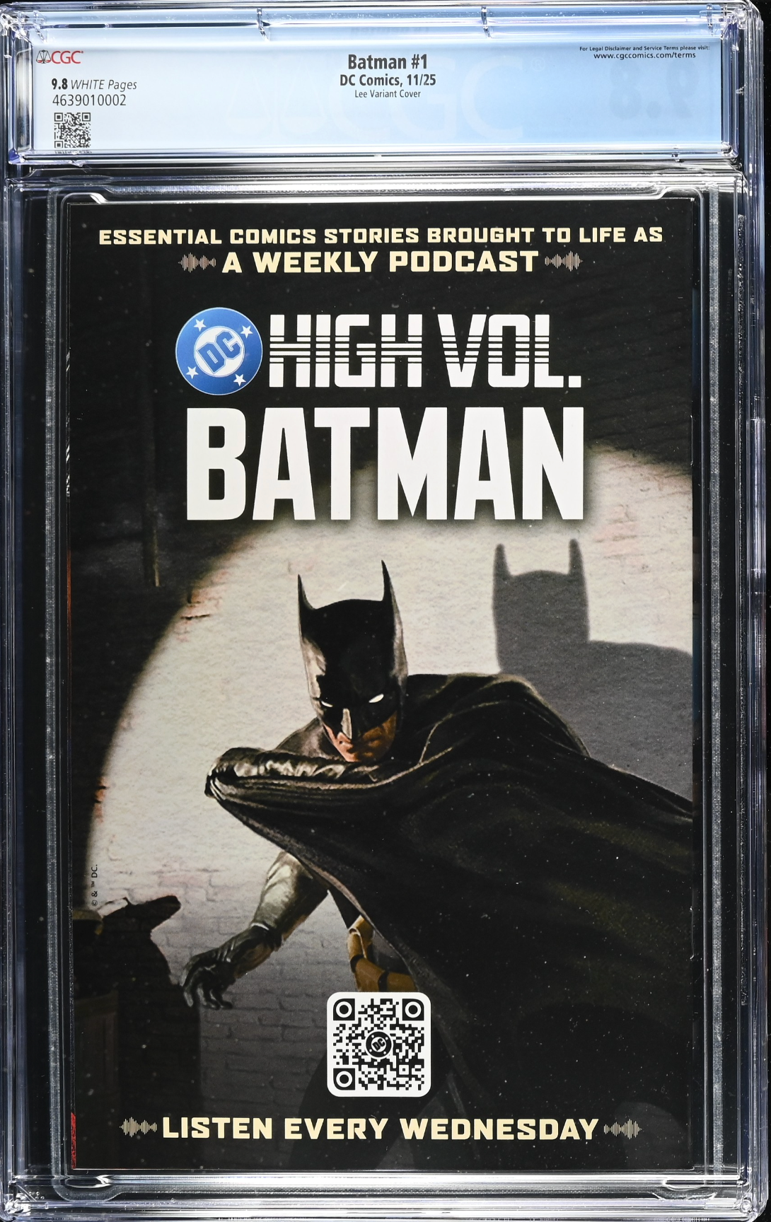 Batman #1 - Cover B - Jim Lee Variant CGC 9.8