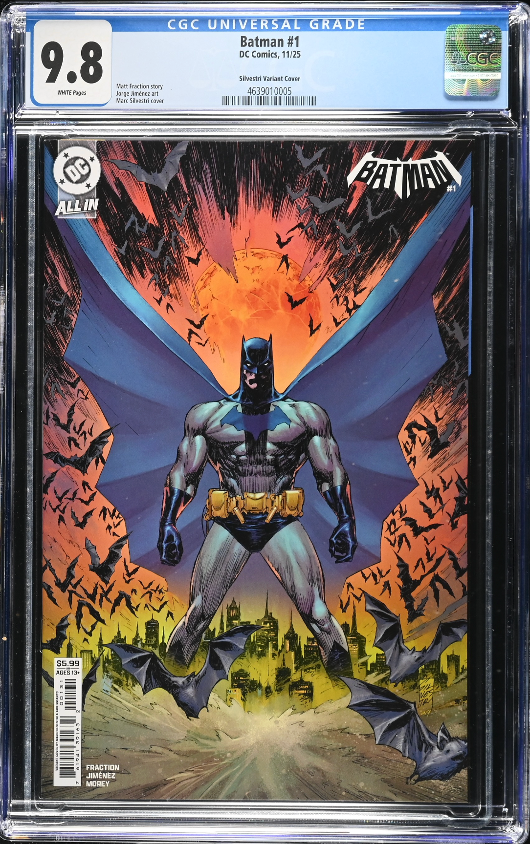 Batman #1 - Cover C - Silvestri Variant CGC 9.8