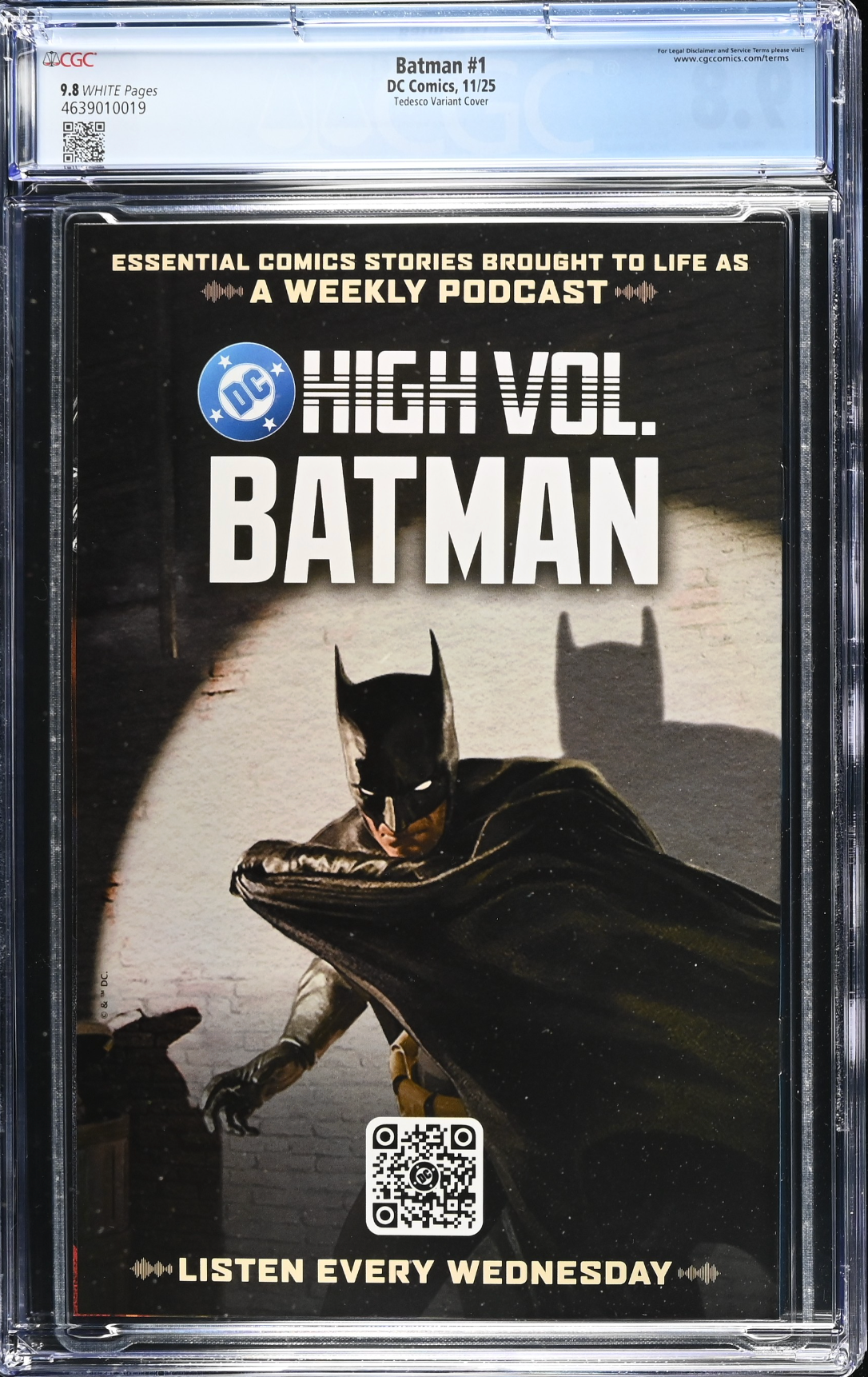 Batman #1 - Cover G - Tedesco Variant CGC 9.8