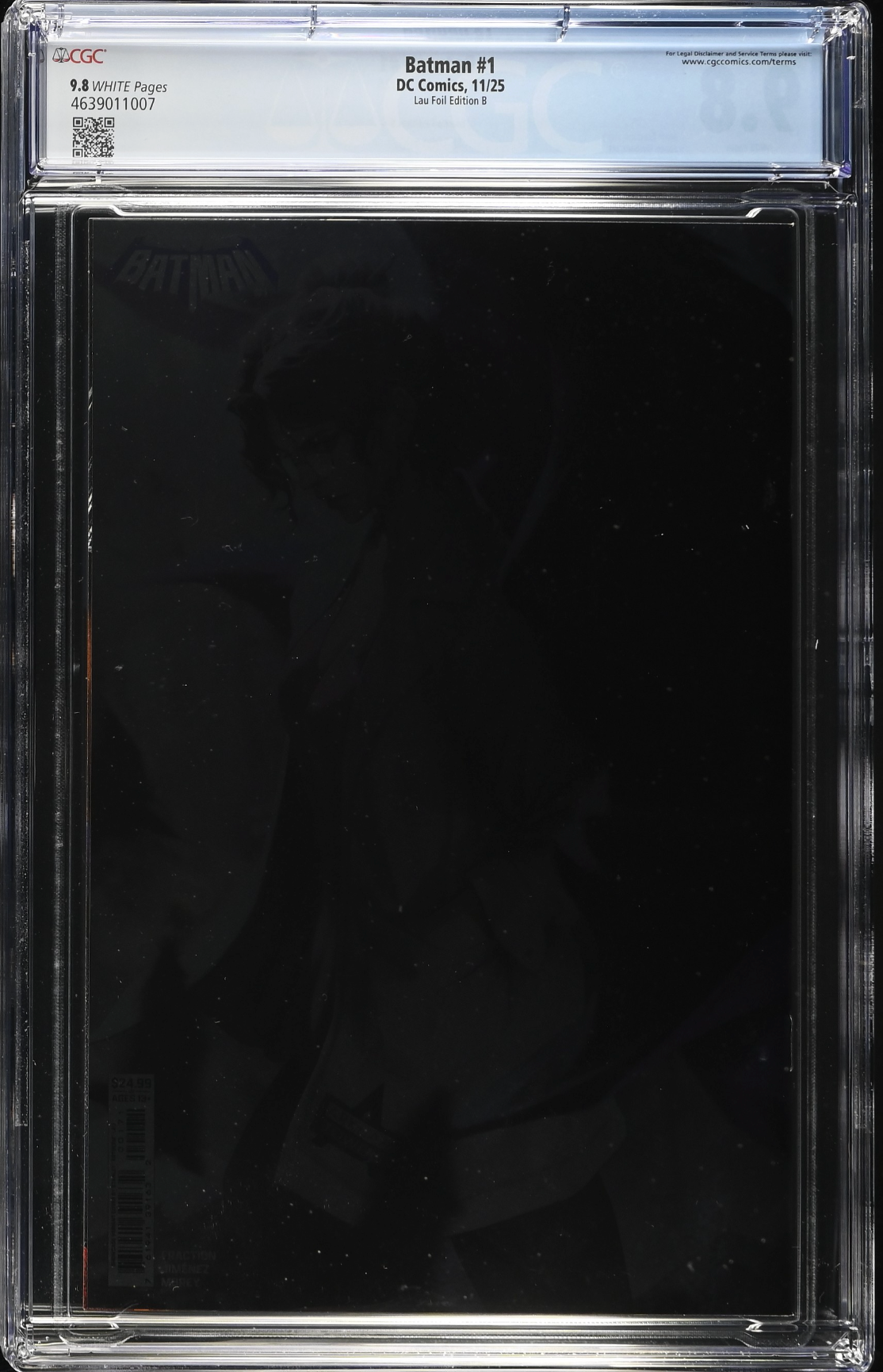 Batman #1 - Cover J - Artgerm DC Showcase Wraparound Foil Variant CGC 9.8