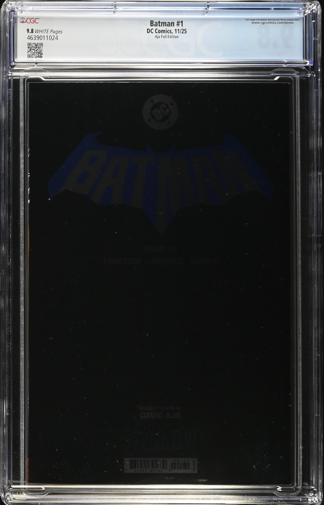 Batman #1 - Cover N - Aja Blind Bag Foil Variant CGC 9.8