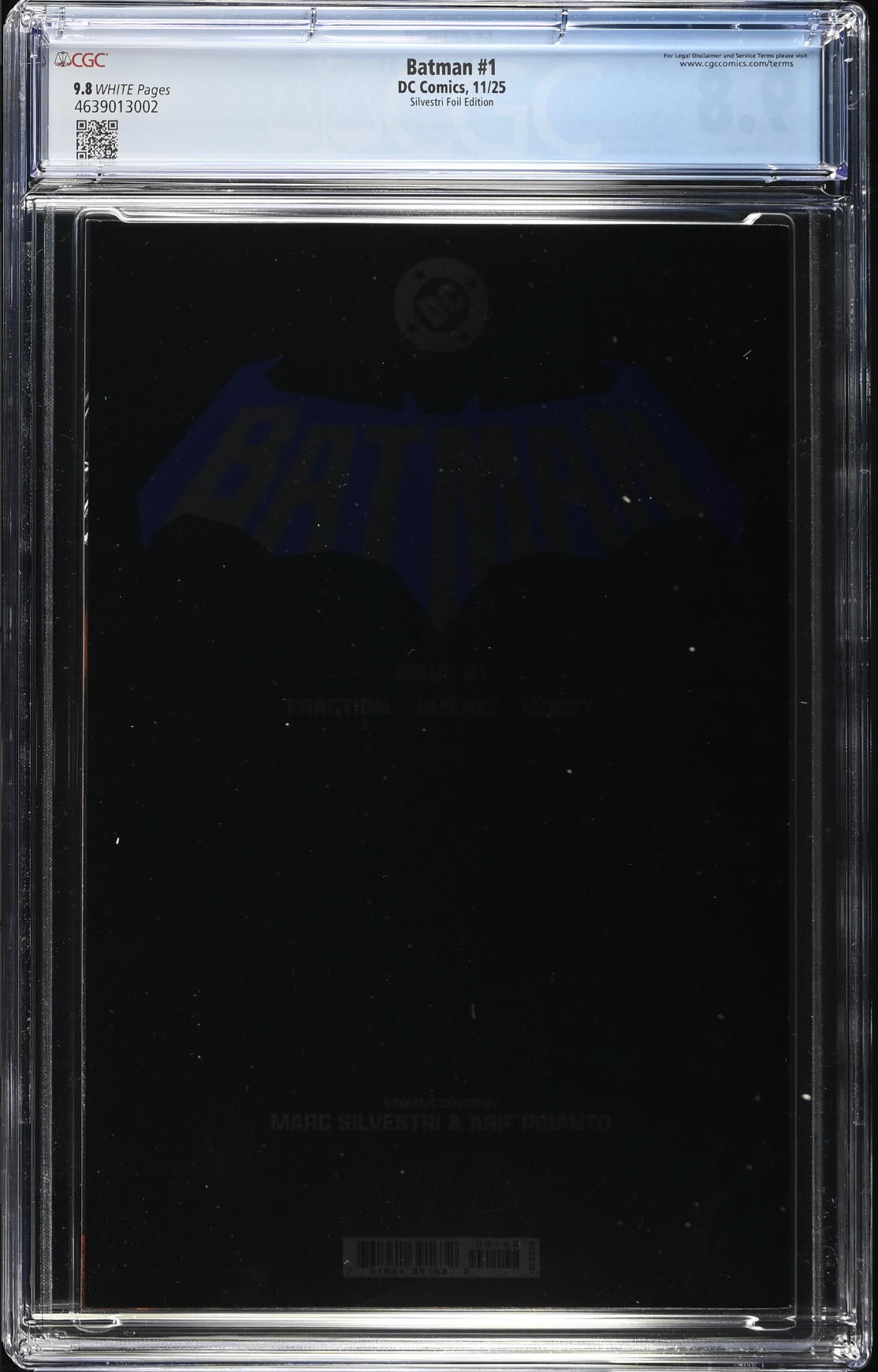 Batman #1 - Cover N - Silvestri Blind Bag Foil Variant CGC 9.8