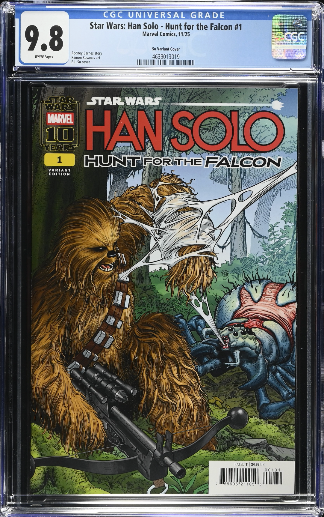Star Wars: Han Solo - Hunt for the Falcon #1 Su Variant CGC 9.8