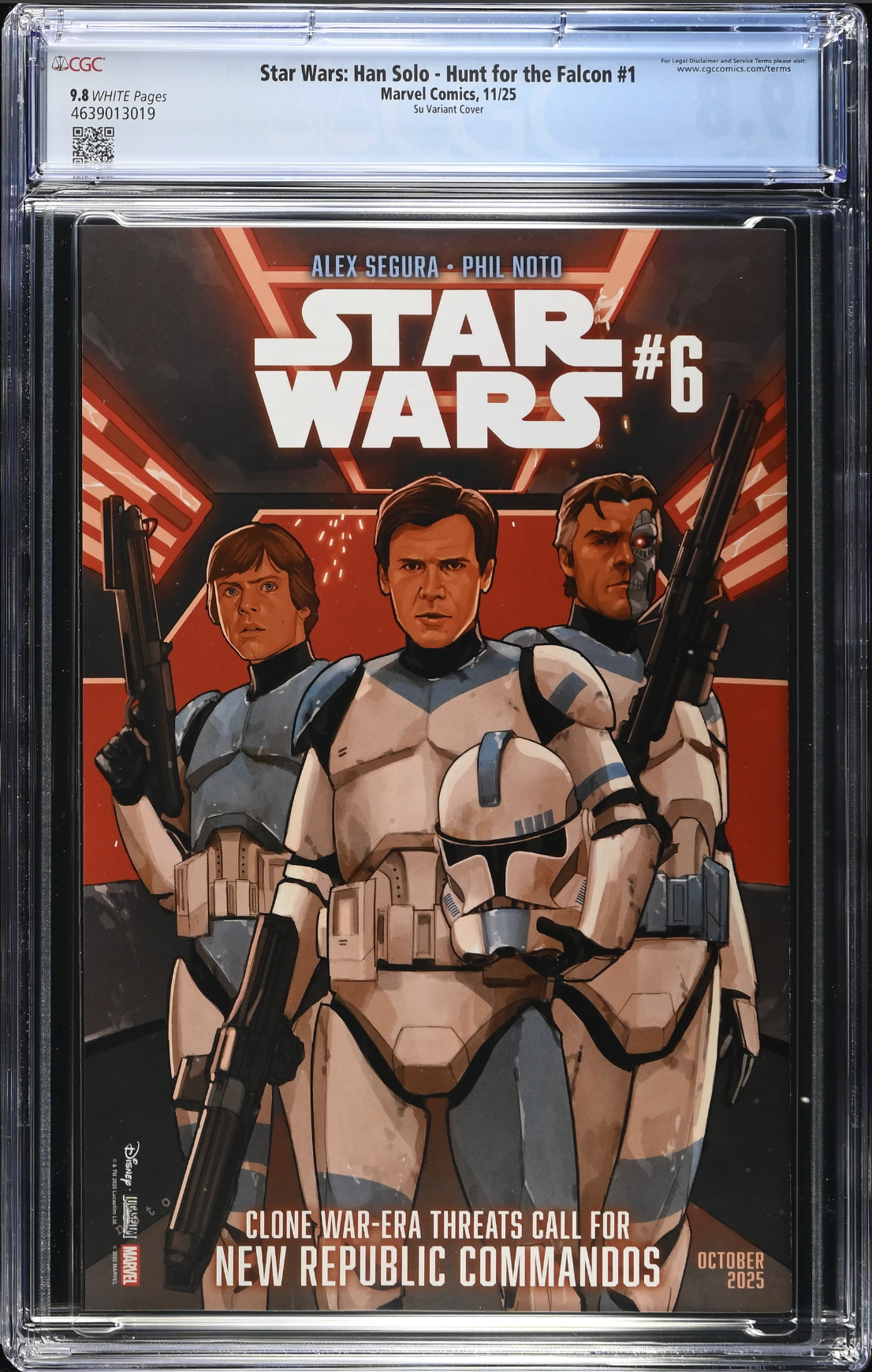 Star Wars: Han Solo - Hunt for the Falcon #1 Su Variant CGC 9.8