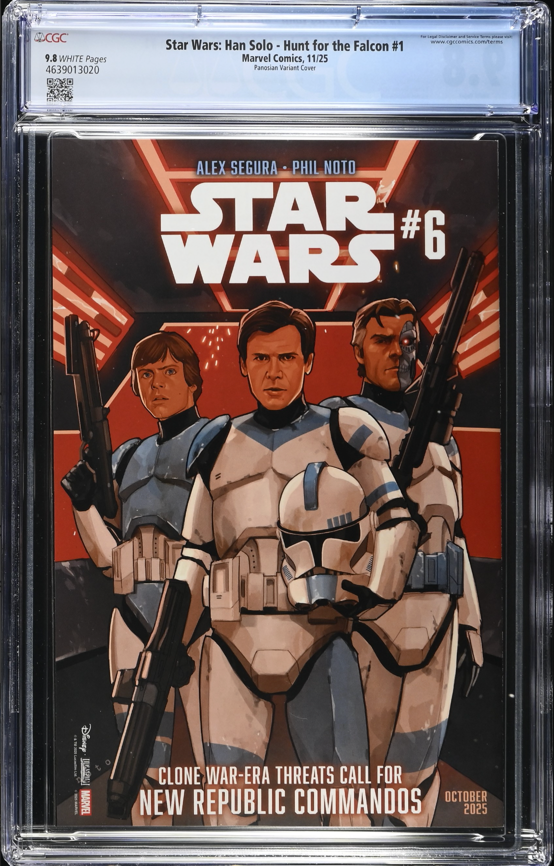 Star Wars: Han Solo - Hunt for the Falcon #1 Panosian Variant CGC 9.8