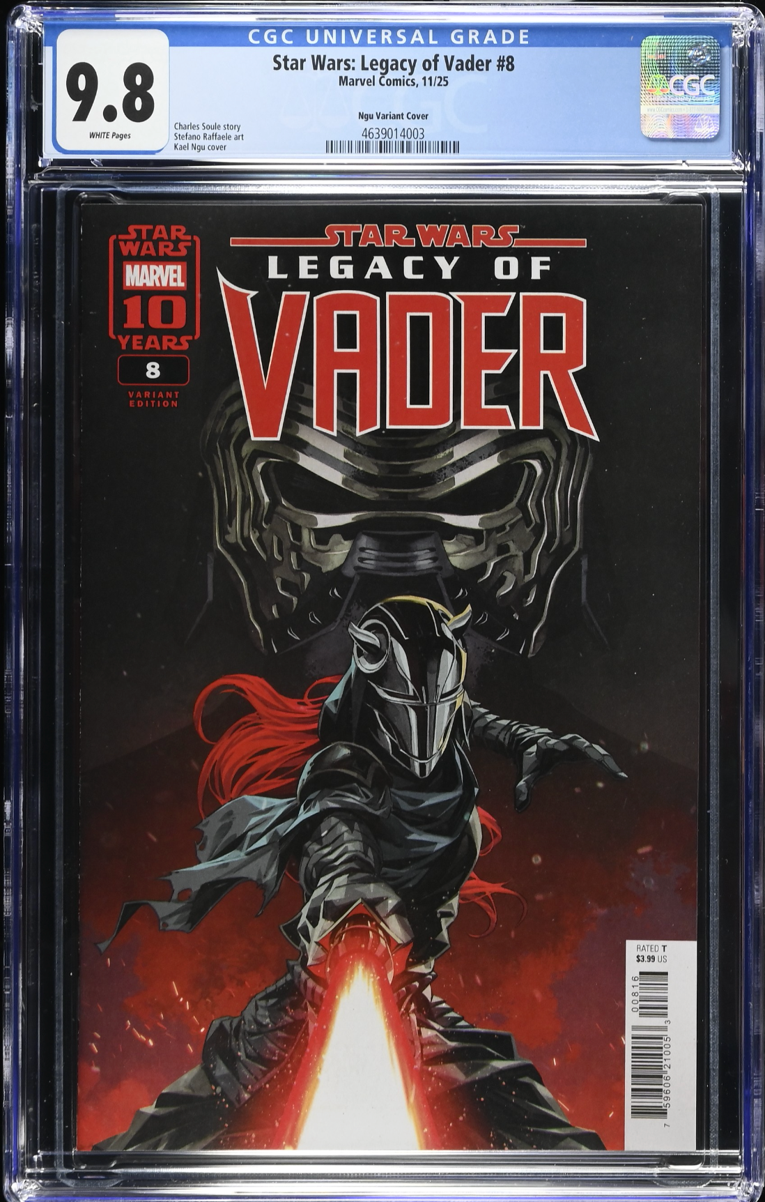 Star Wars: Legacy of Vader #8 Ngu 1:25 Retailer Incentive Variant CGC 9.8