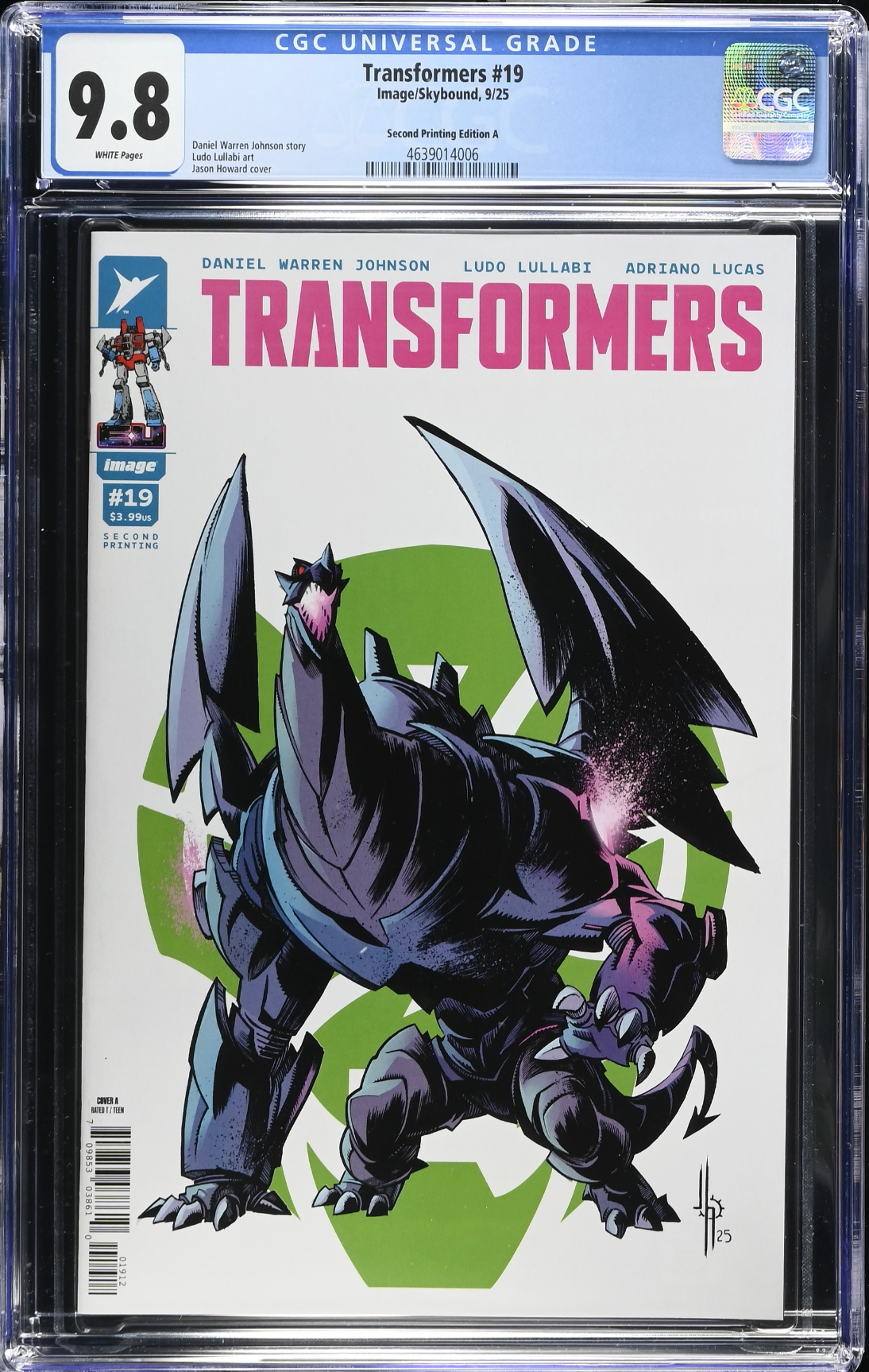 Transformers #19 Second Printing - Cover A - CGC 9.8