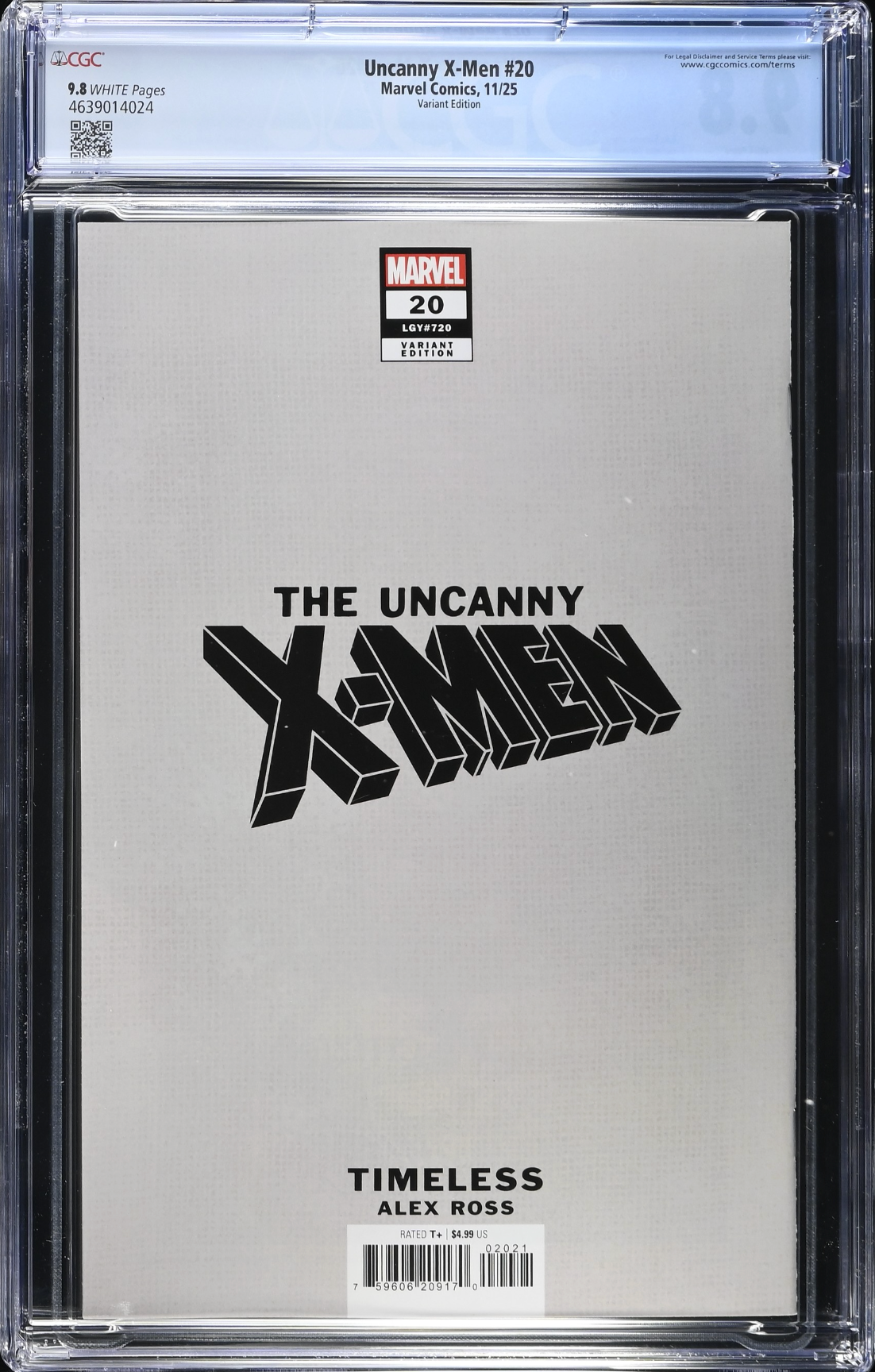 Uncanny X-Men #20 Ross Timeless Variant CGC 9.8