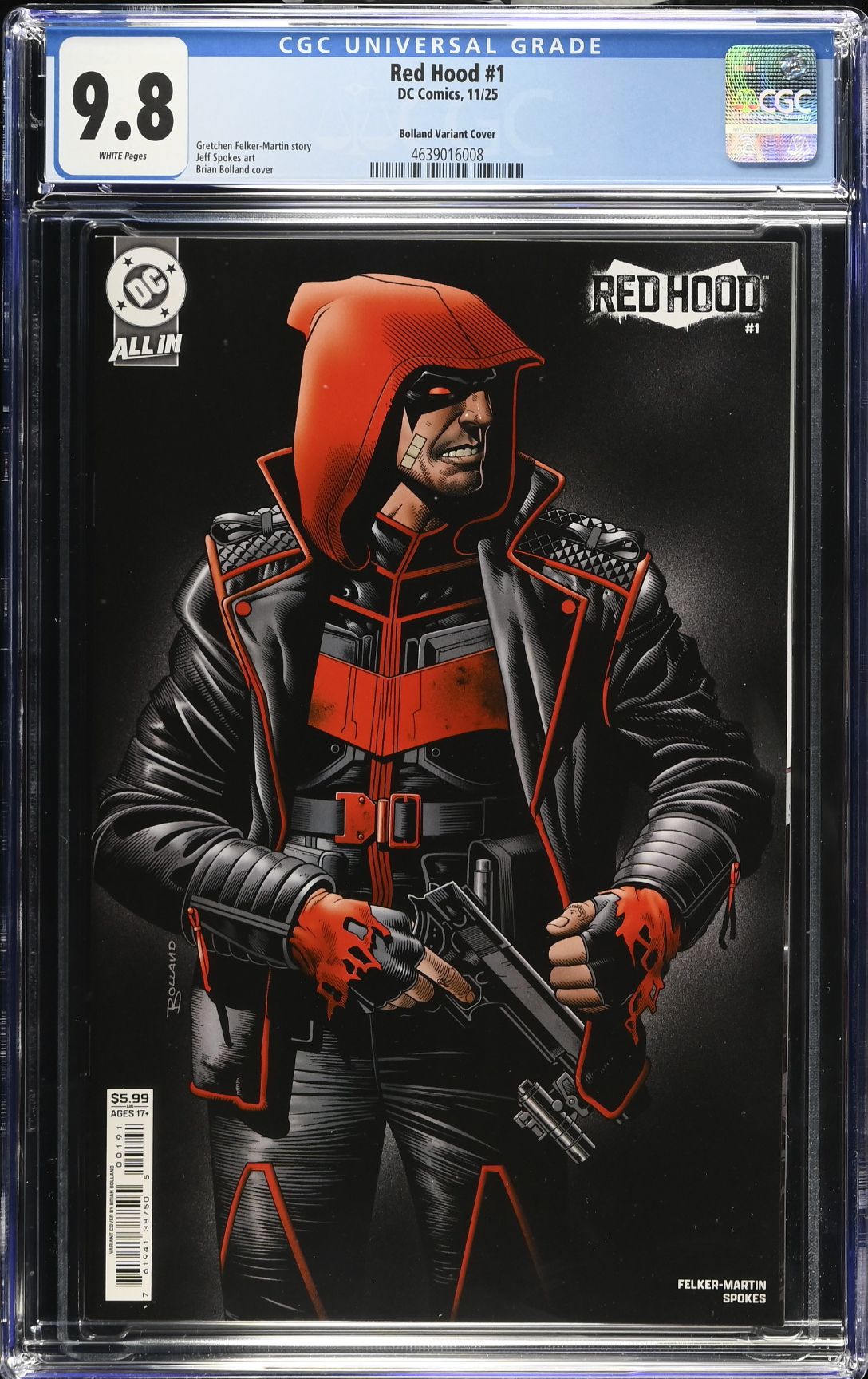 Red Hood #1 Bolland Variant CGC 9.8
