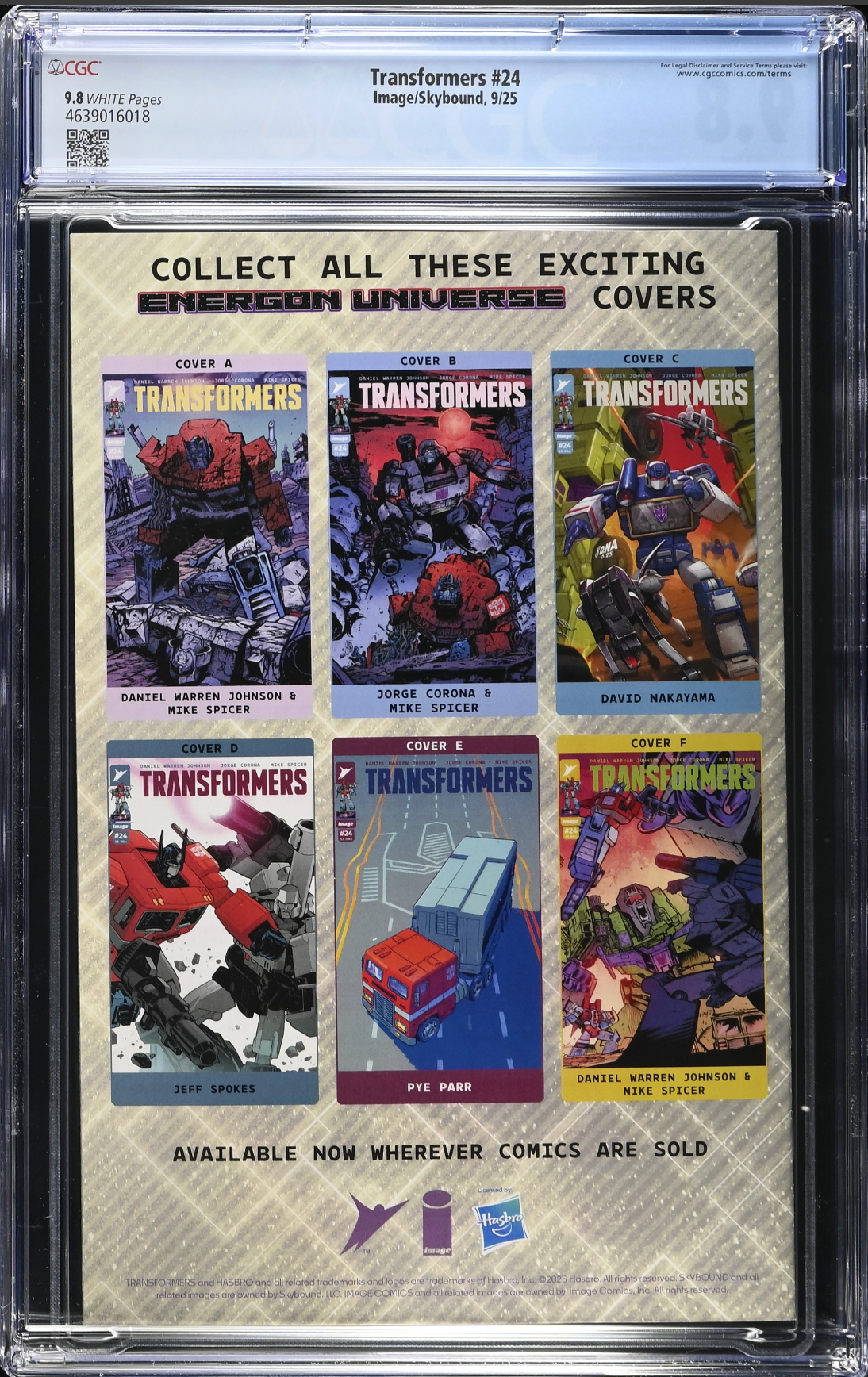 Transformers #24 CGC 9.8
