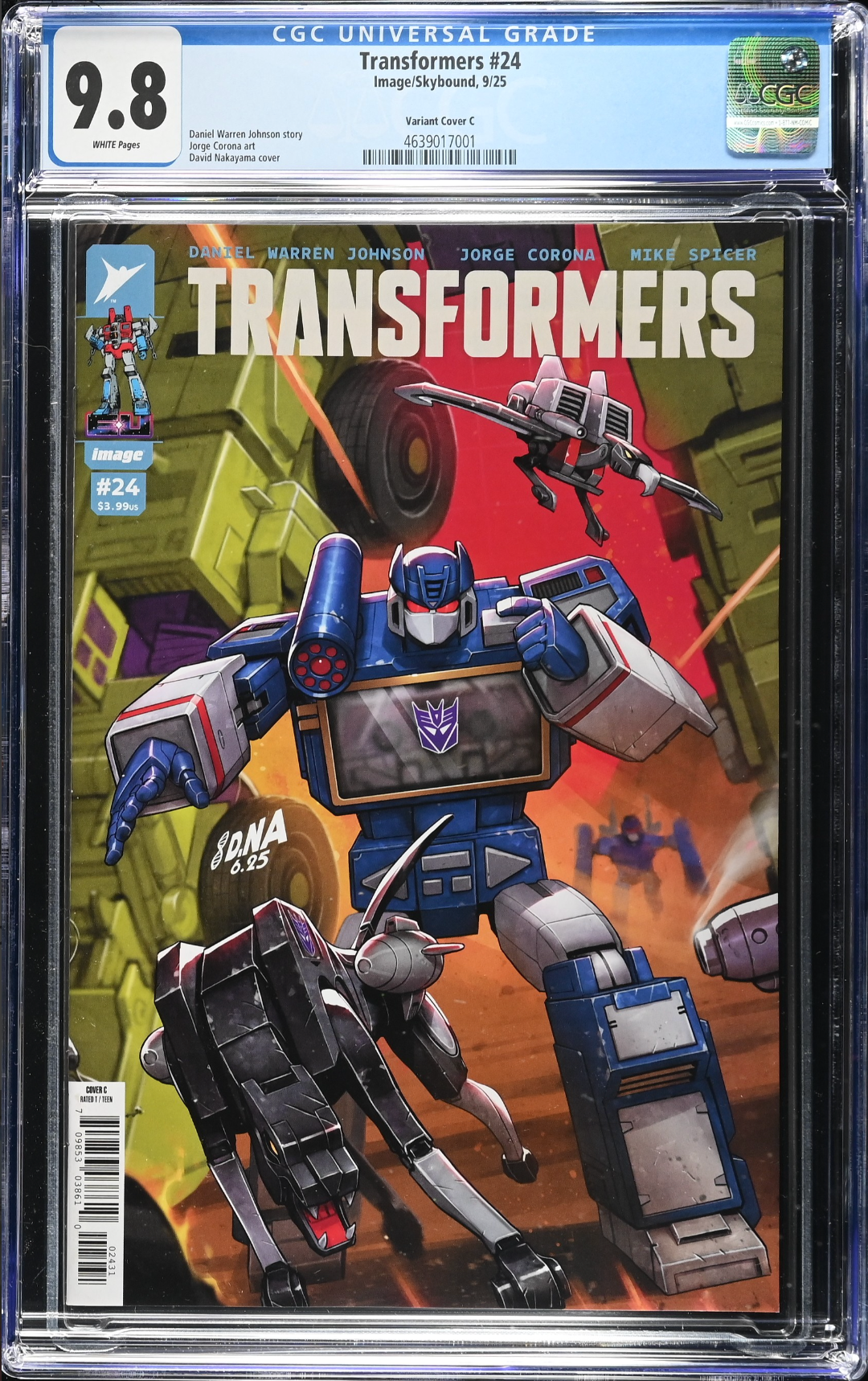 Transformers #24 Nakayama 1:10 Retailer Incentive Variant CGC 9.8