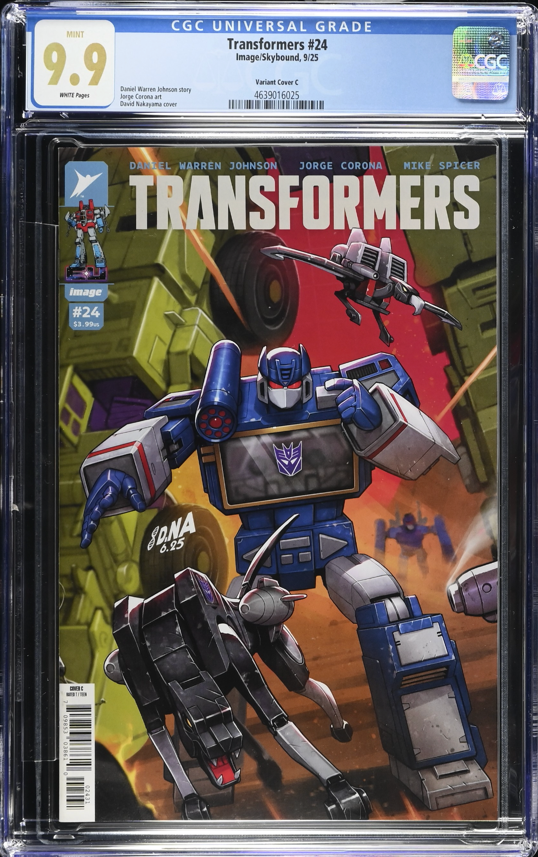 Transformers #24 Nakayama 1:10 Retailer Incentive Variant CGC 9.9