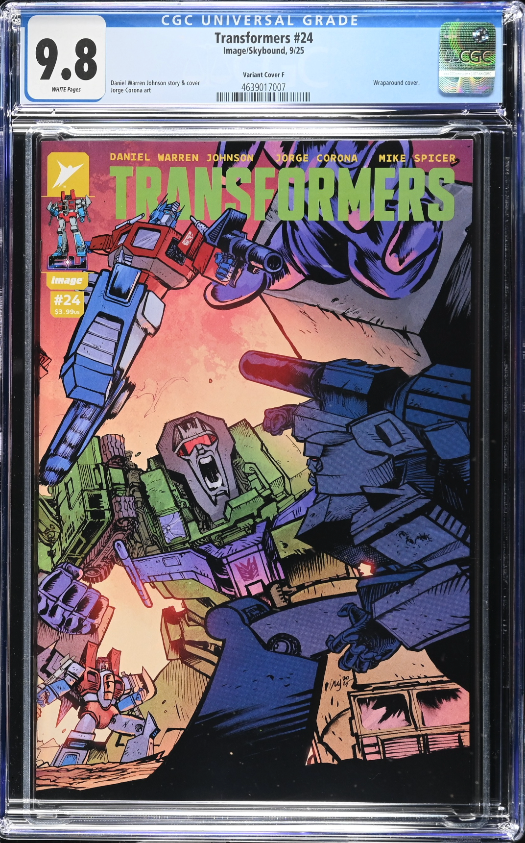 Transformers #24 Johnson Variant CGC 9.8