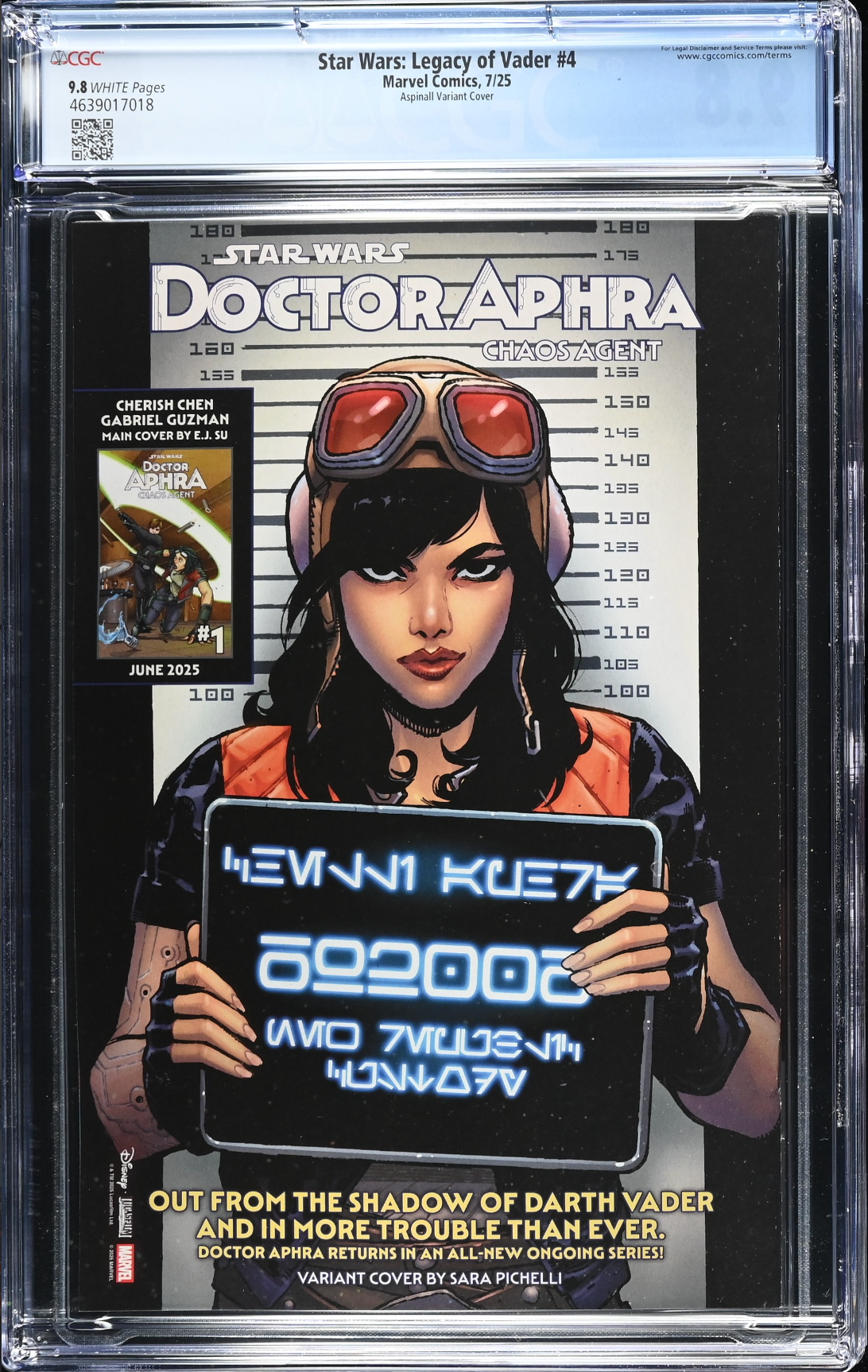 Star Wars: Legacy of Vader #4 Aspinall Variant CGC 9.8