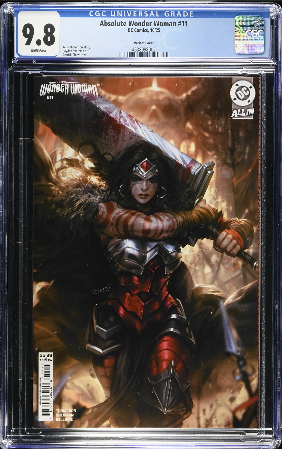 Absolute Wonder Woman #11 Chew Variant CGC 9.8