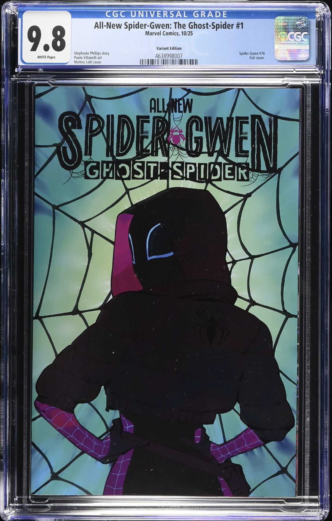 All-New Spider-Gwen: The Ghost Spider #1 Lolli Foil Variant CGC 9.8