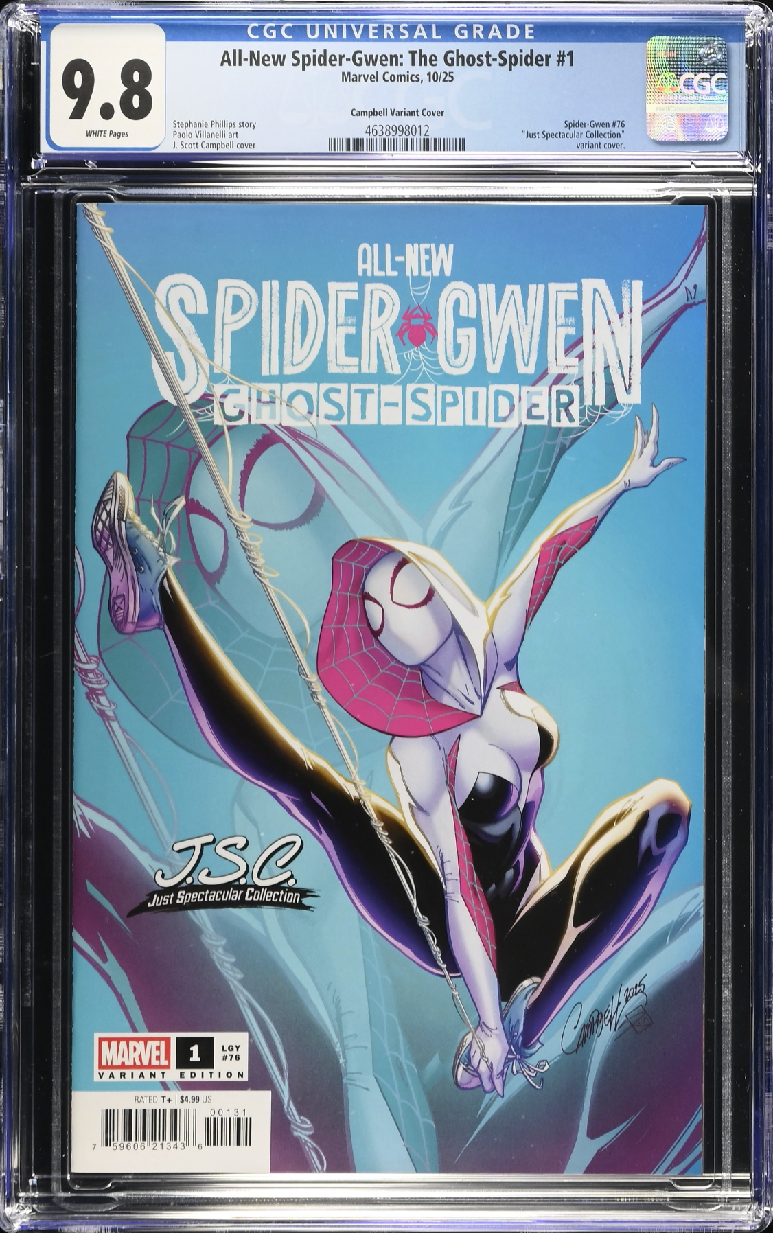 All-New Spider-Gwen: The Ghost Spider #1 Campbell Variant CGC 9.8