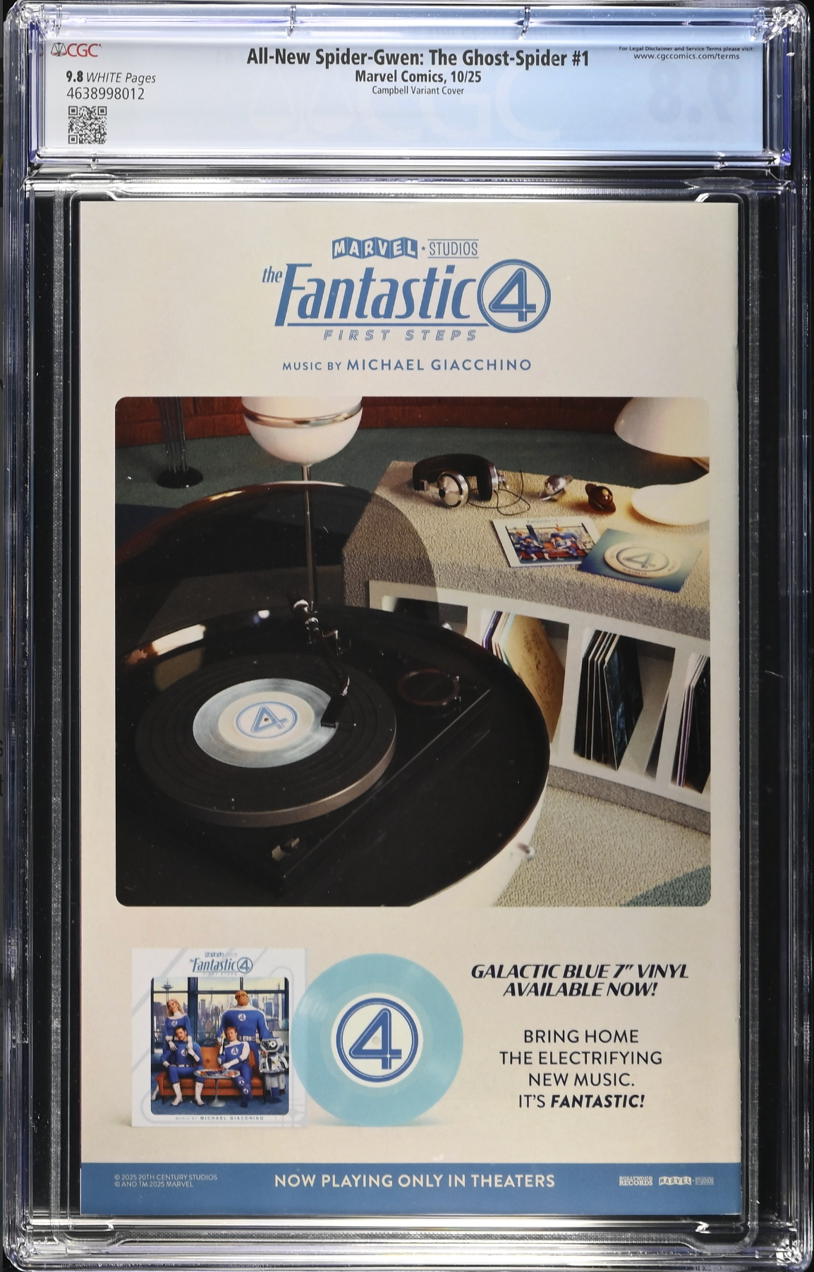 All-New Spider-Gwen: The Ghost Spider #1 Campbell Variant CGC 9.8