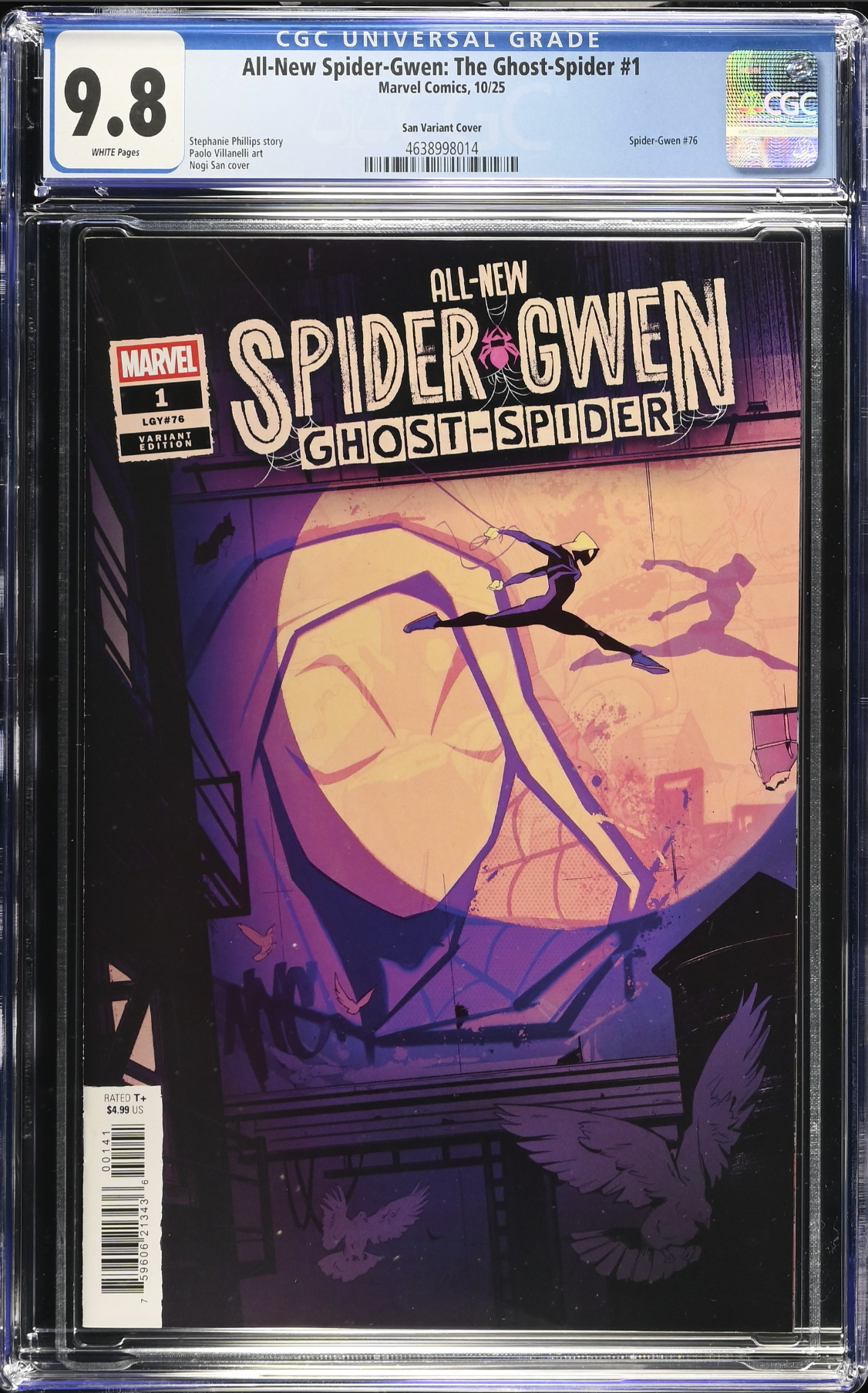 All-New Spider-Gwen: The Ghost Spider #1 San Variant CGC 9.8