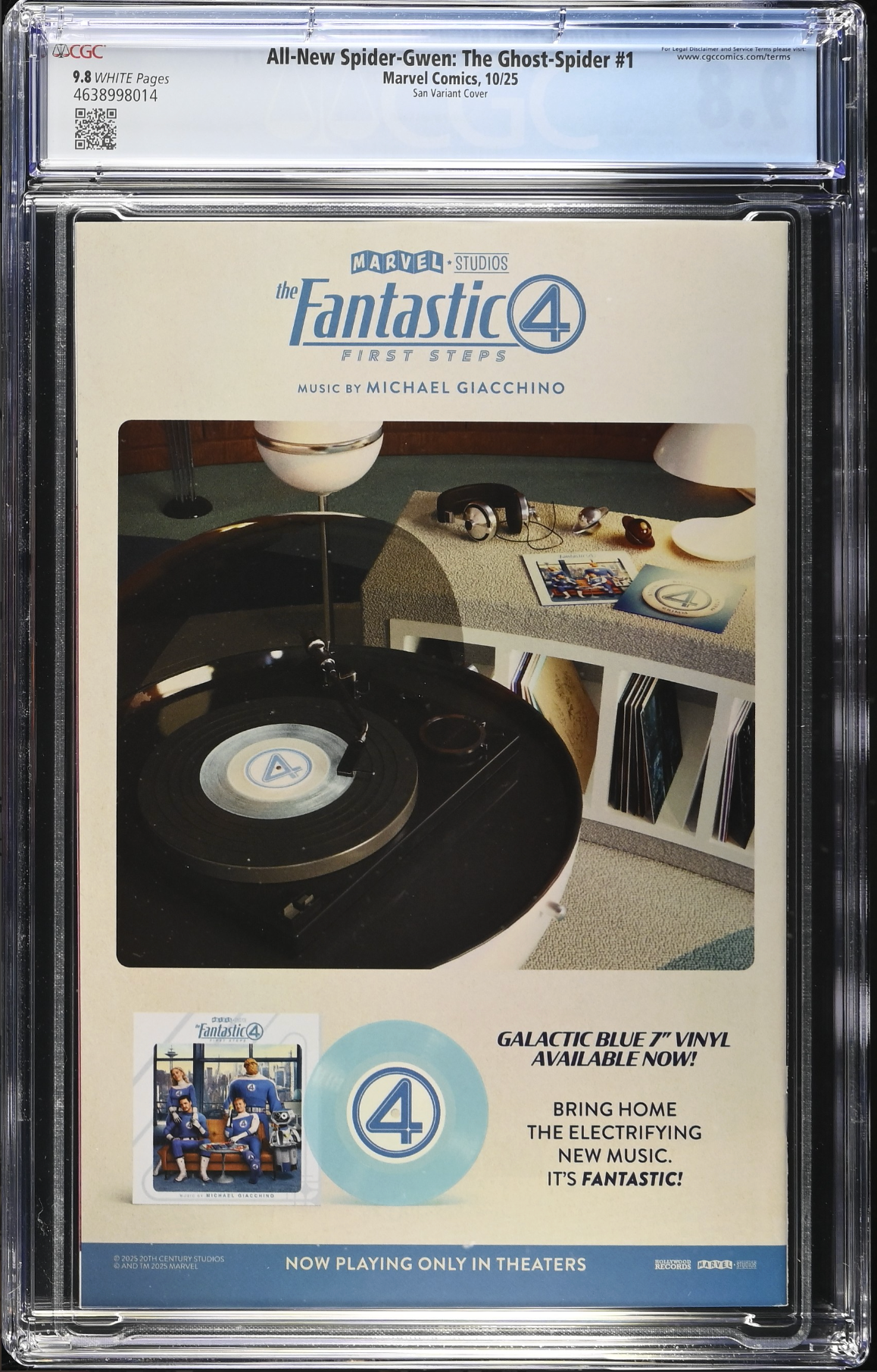 All-New Spider-Gwen: The Ghost Spider #1 San Variant CGC 9.8