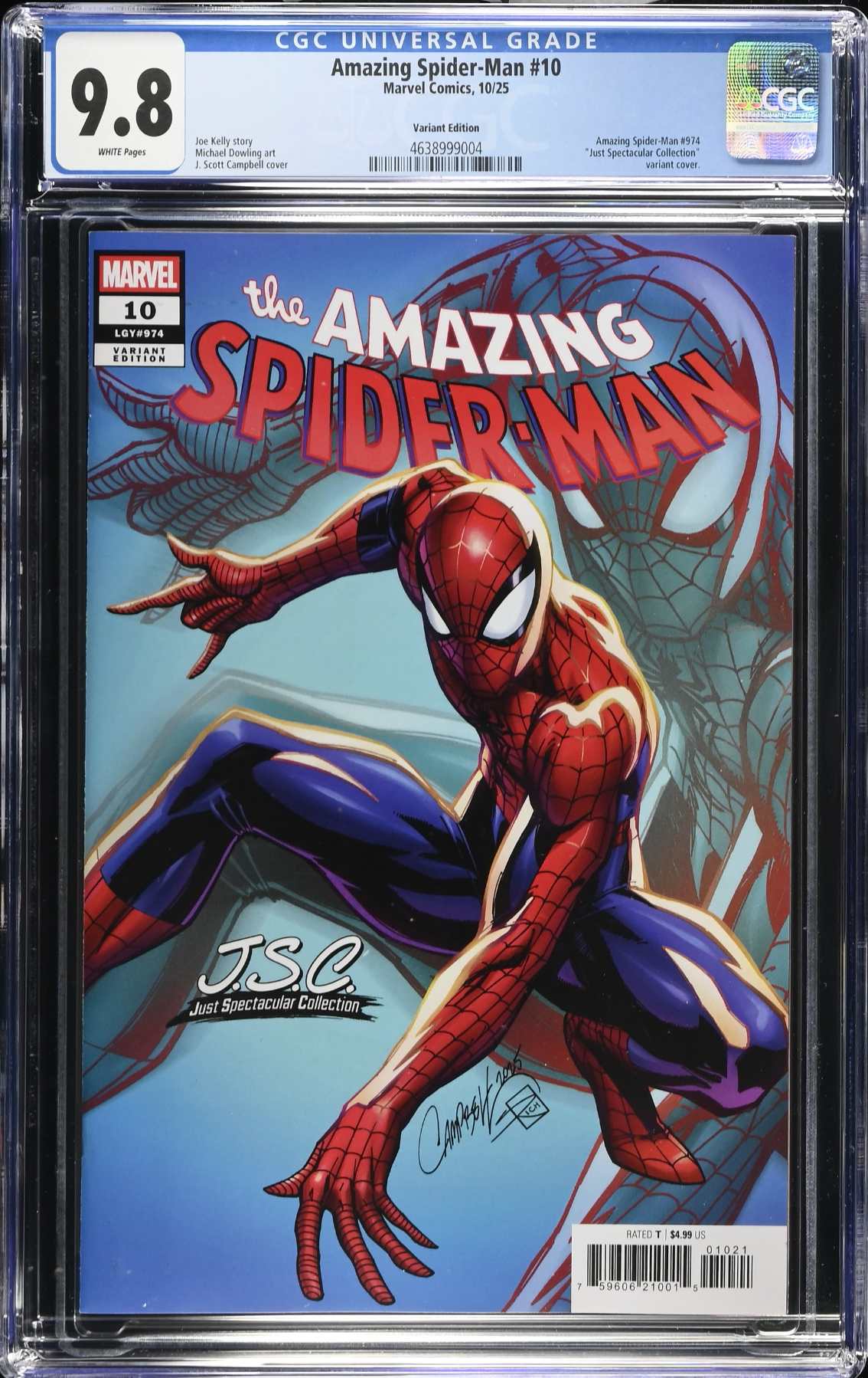 Amazing Spider-Man #10 Campbell Variant CGC 9.8