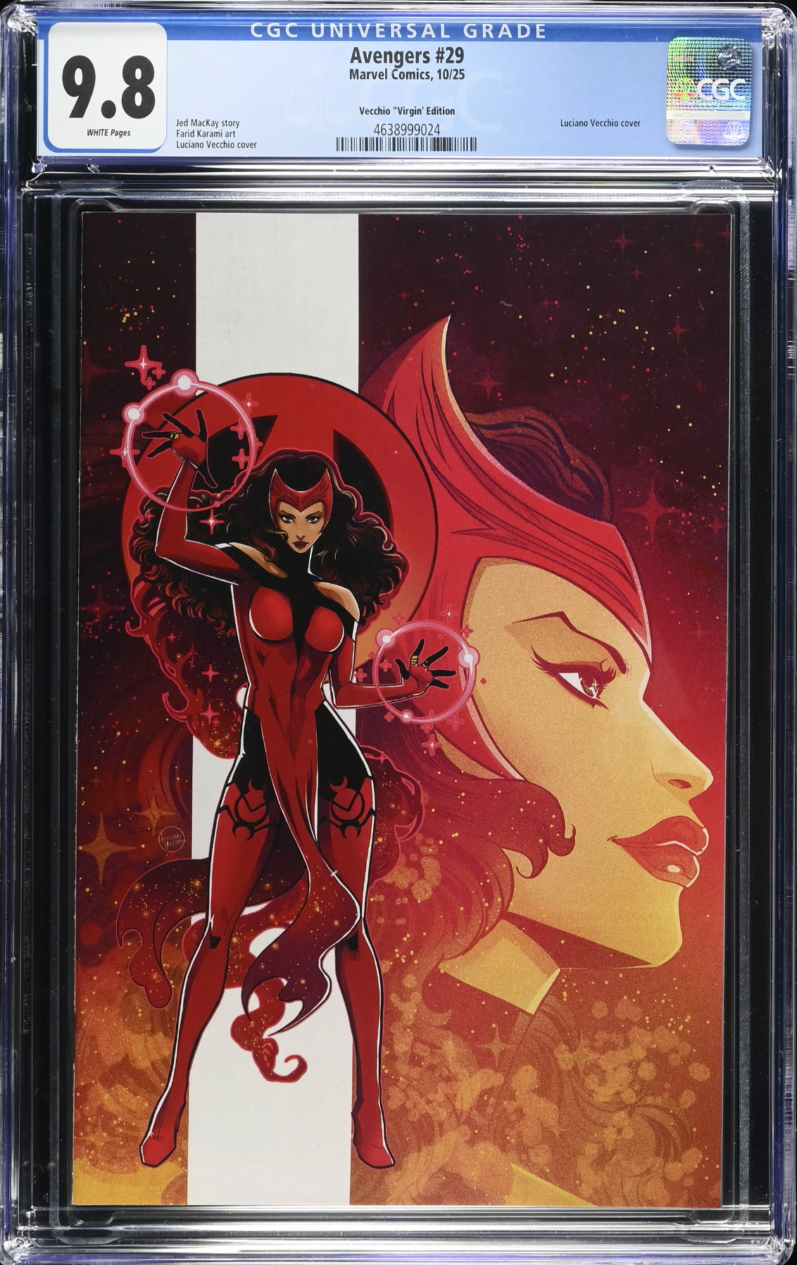 Avengers #29 Vecchio 1:50 Virgin Retailer Incentive Variant CGC 9.8