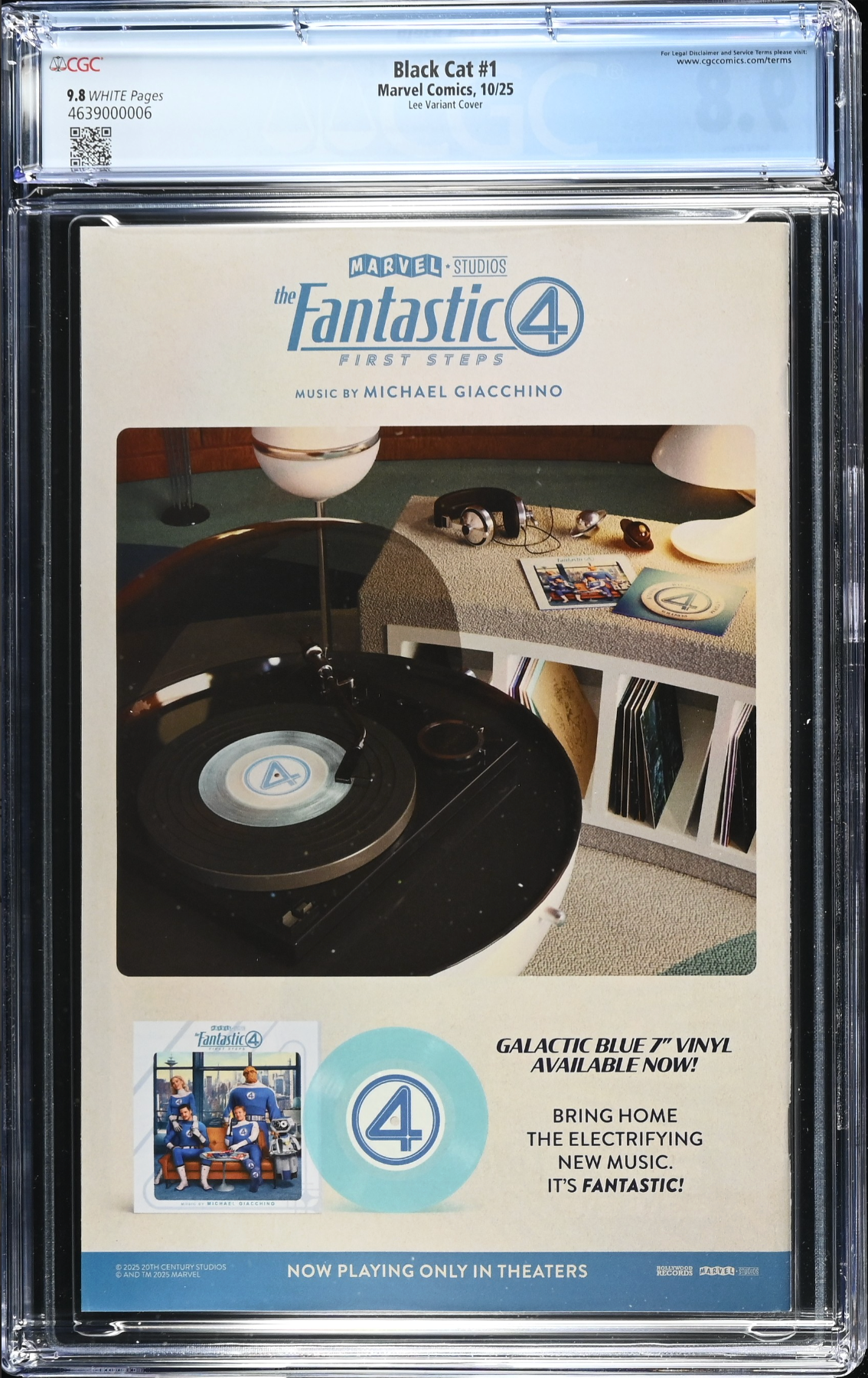 Black Cat #1 Jeehyung Lee Variant CGC 9.8