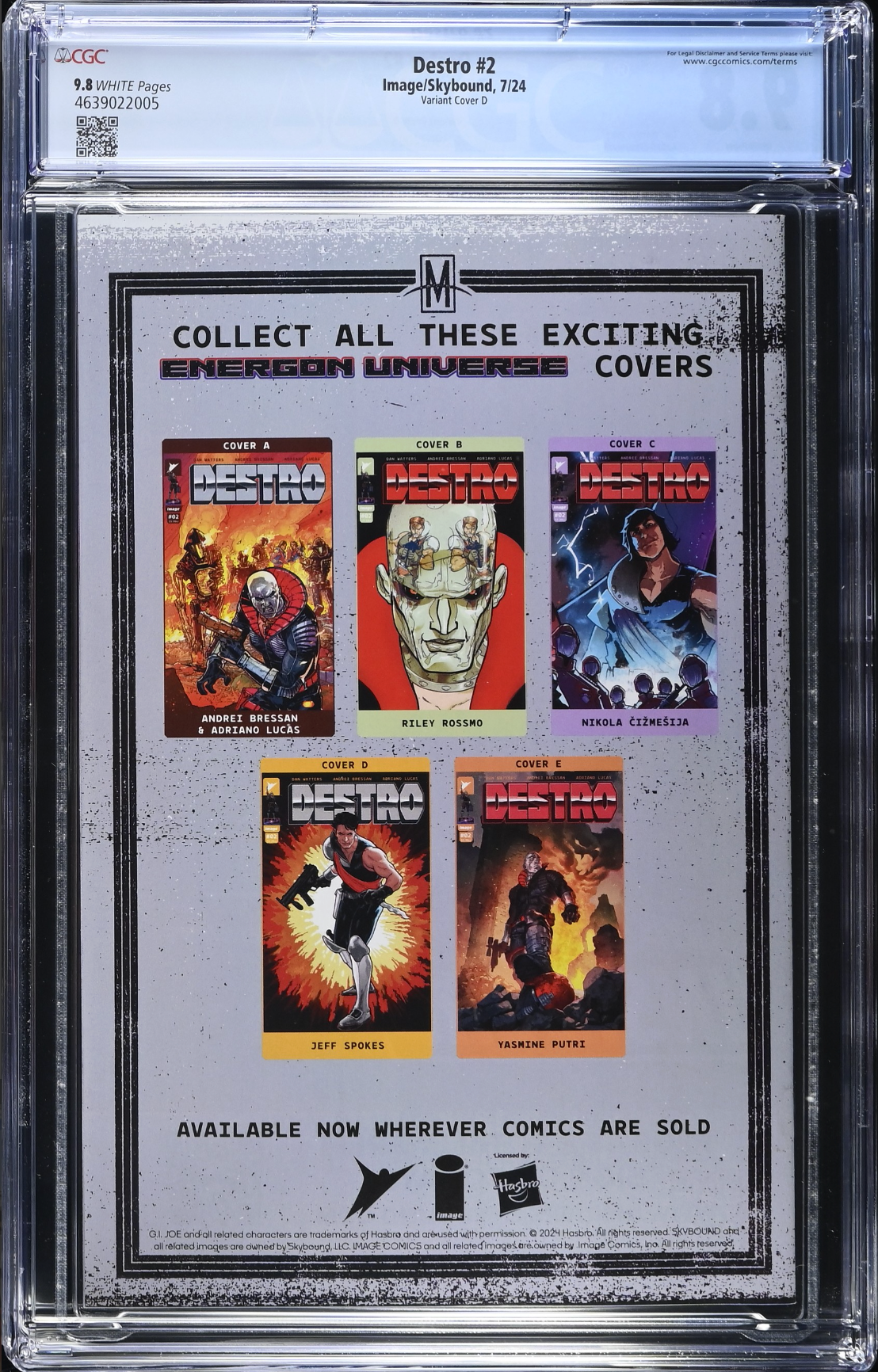 Destro #2 Spokes 1:25 Retailer Incentive Variant CGC 9.8