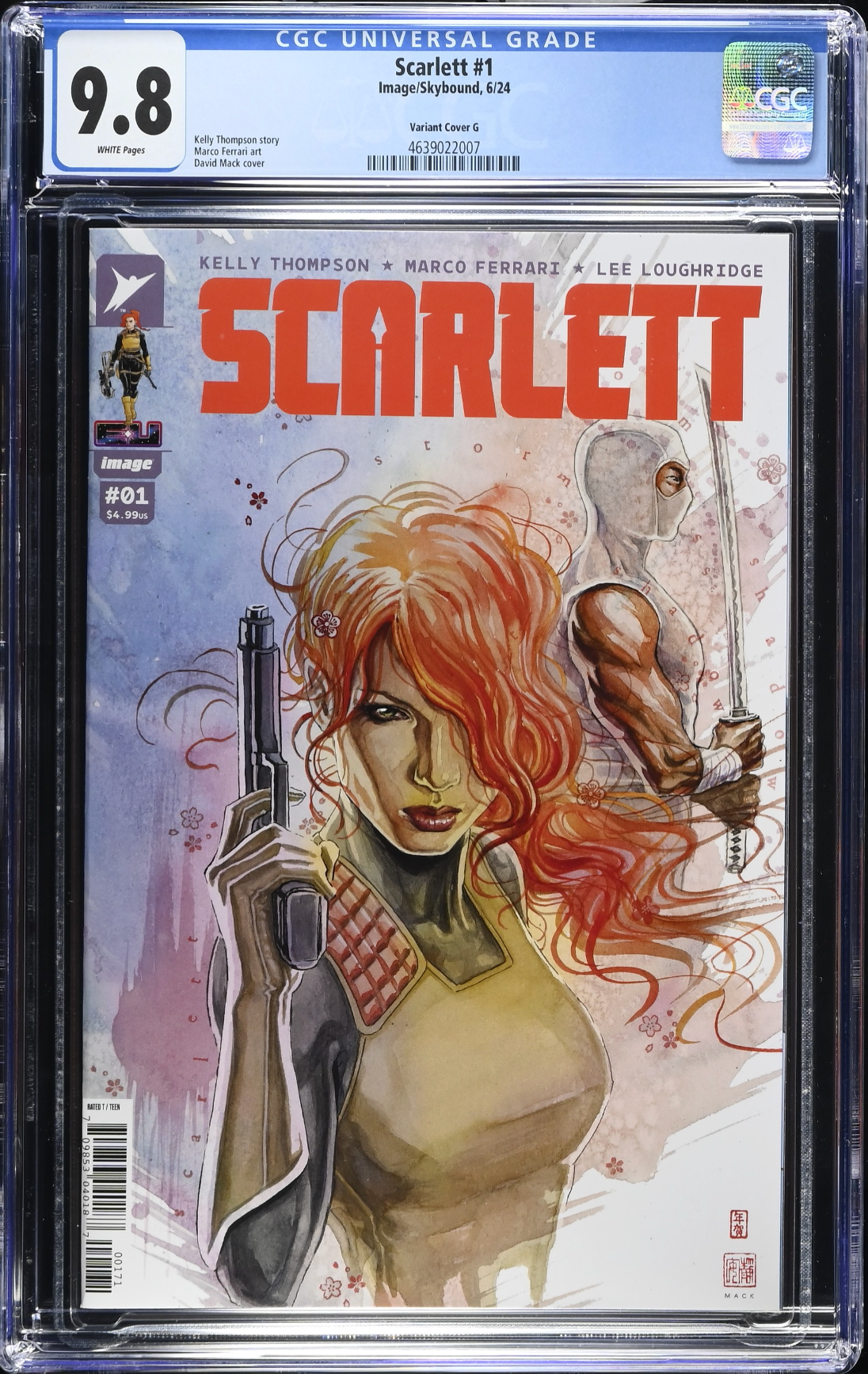 Scarlett #1 - Cover G - Mack 1:250 Spoiler Retailer Incentive Variant CGC 9.8