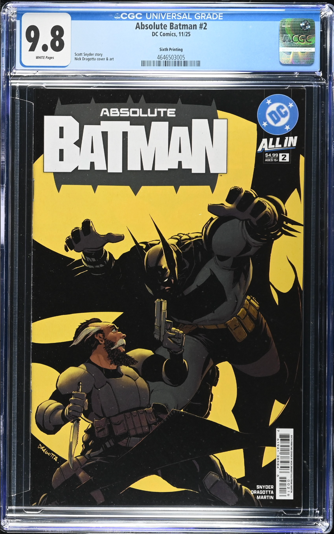 Absolute Batman #2 Sixth Printing CGC 9.8