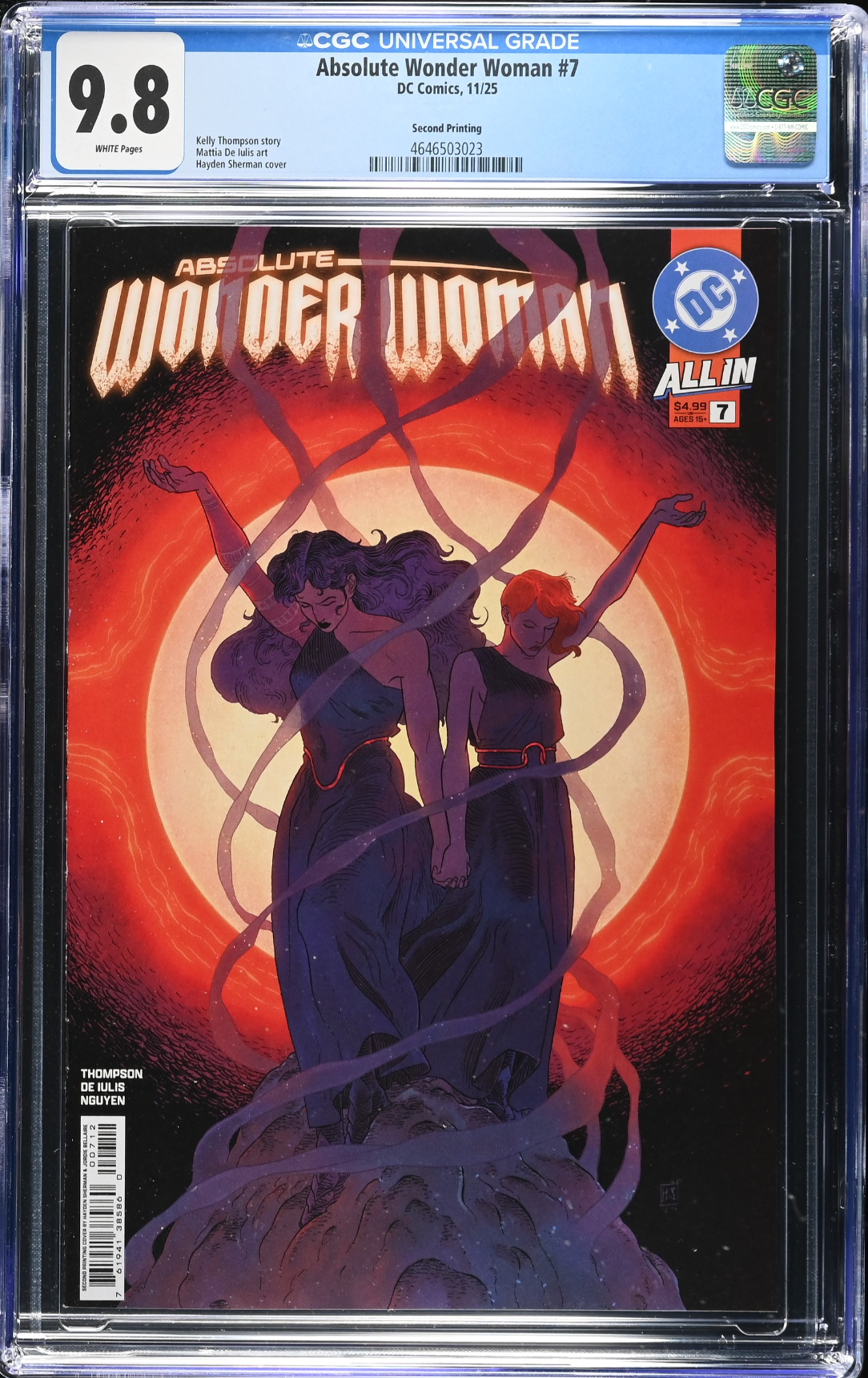 Absolute Wonder Woman #7 Second Printing CGC 9.8