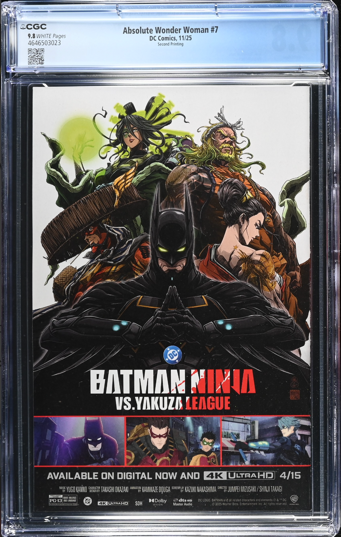 Absolute Wonder Woman #7 Second Printing CGC 9.8