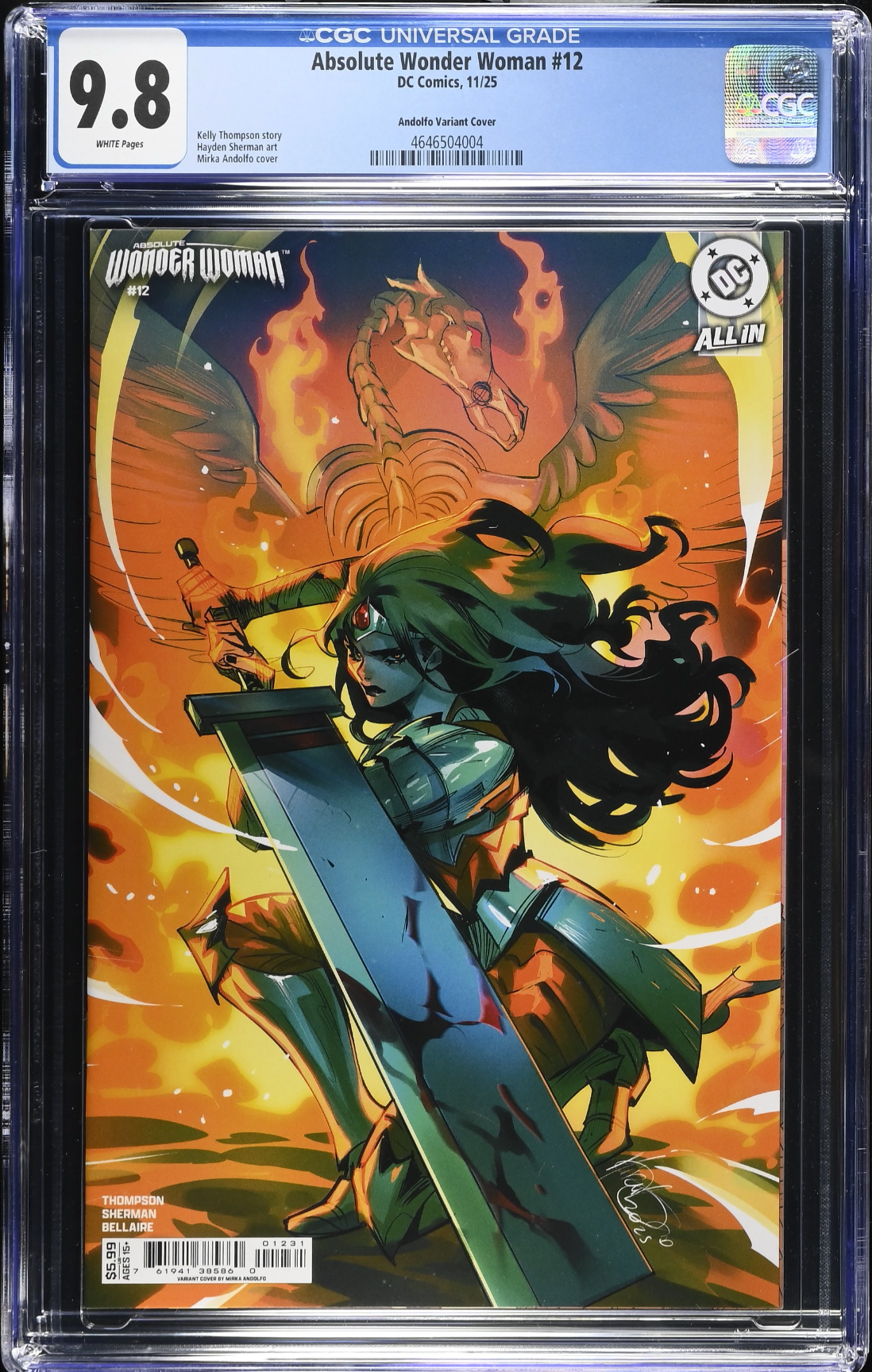 Absolute Wonder Woman #12 Andolfo Variant CGC 9.8