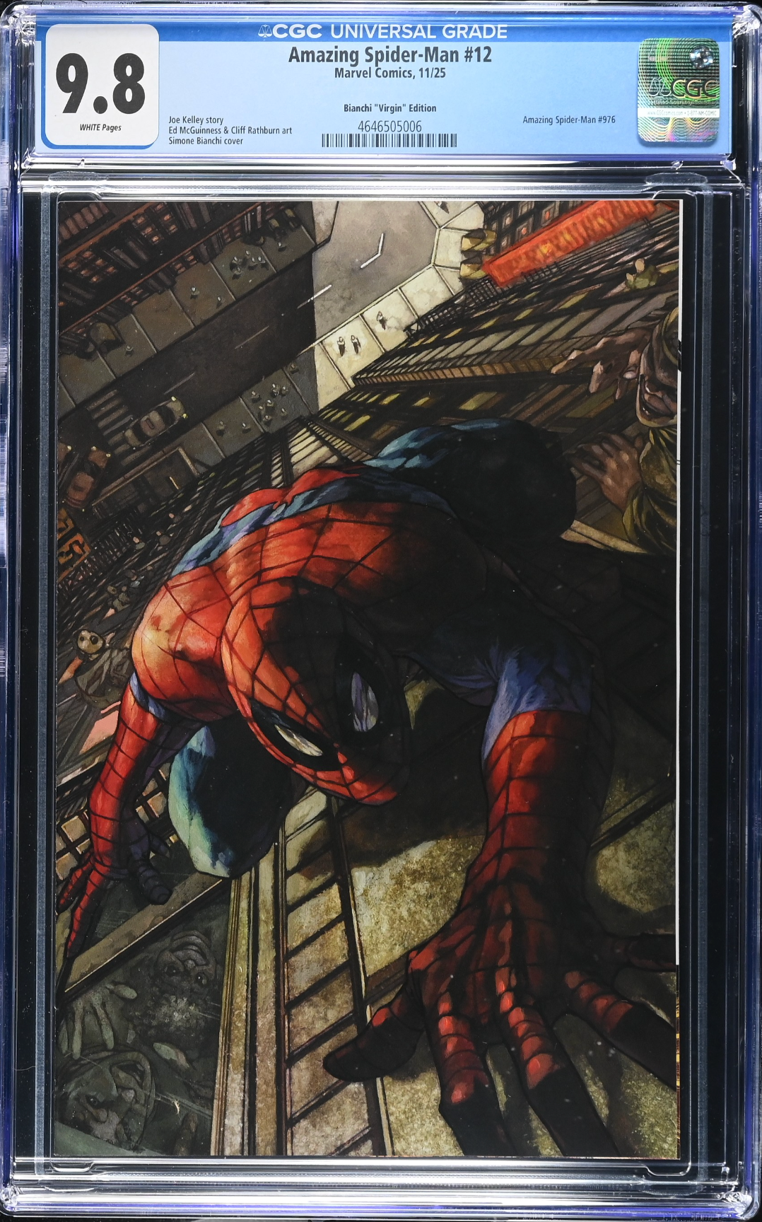 Amazing Spider-Man #12 Bianchi 1:50 Virgin Retailer Incentive Variant CGC 9.8