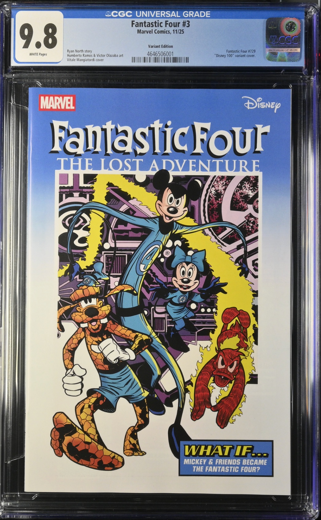 Fantastic Four #3 Disney Variant CGC 9.8