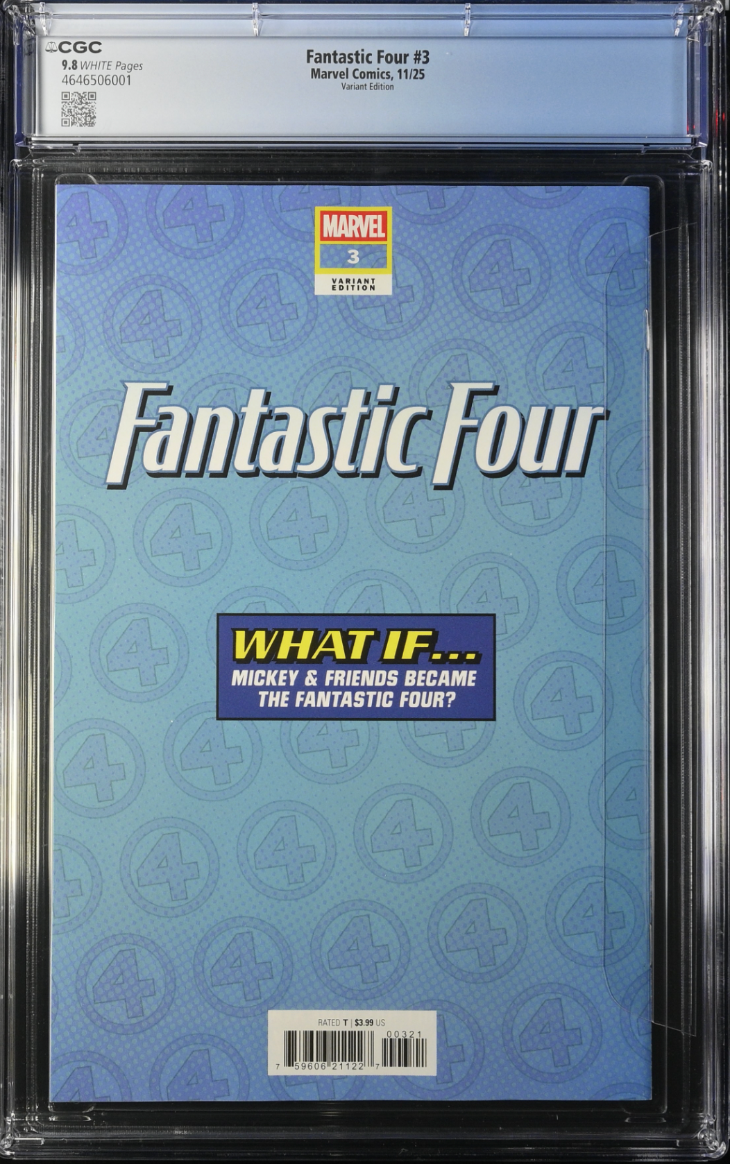 Fantastic Four #3 Disney Variant CGC 9.8