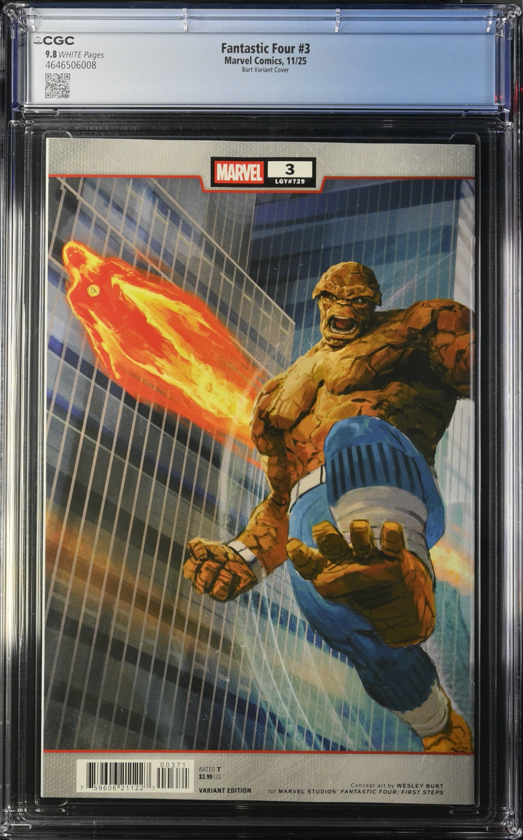 Fantastic Four #3 Burt Marvel Studios Wraparound Variant CGC 9.8