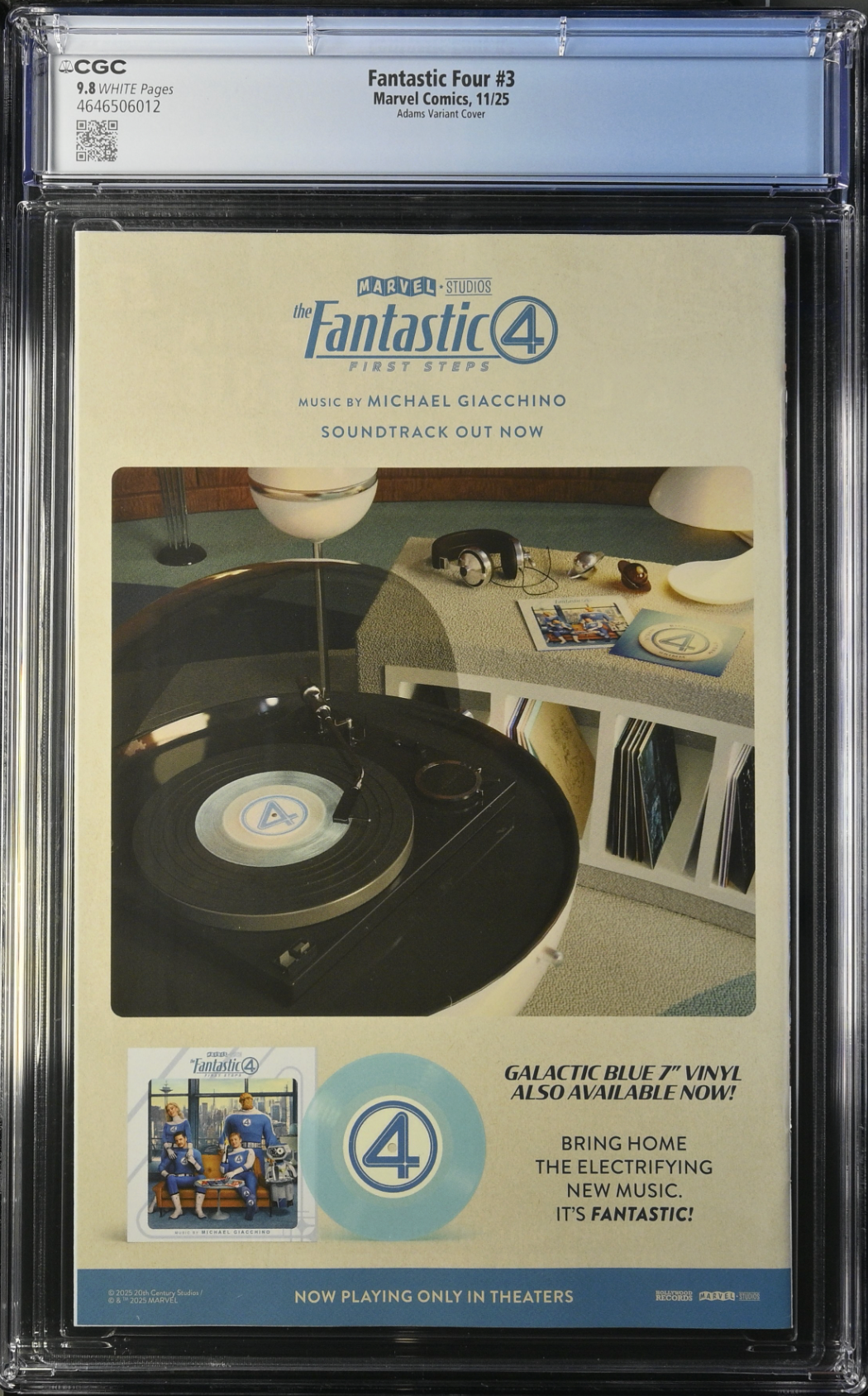 Fantastic Four #3 Adams 1:50 Retailer Incentive Variant CGC 9.8