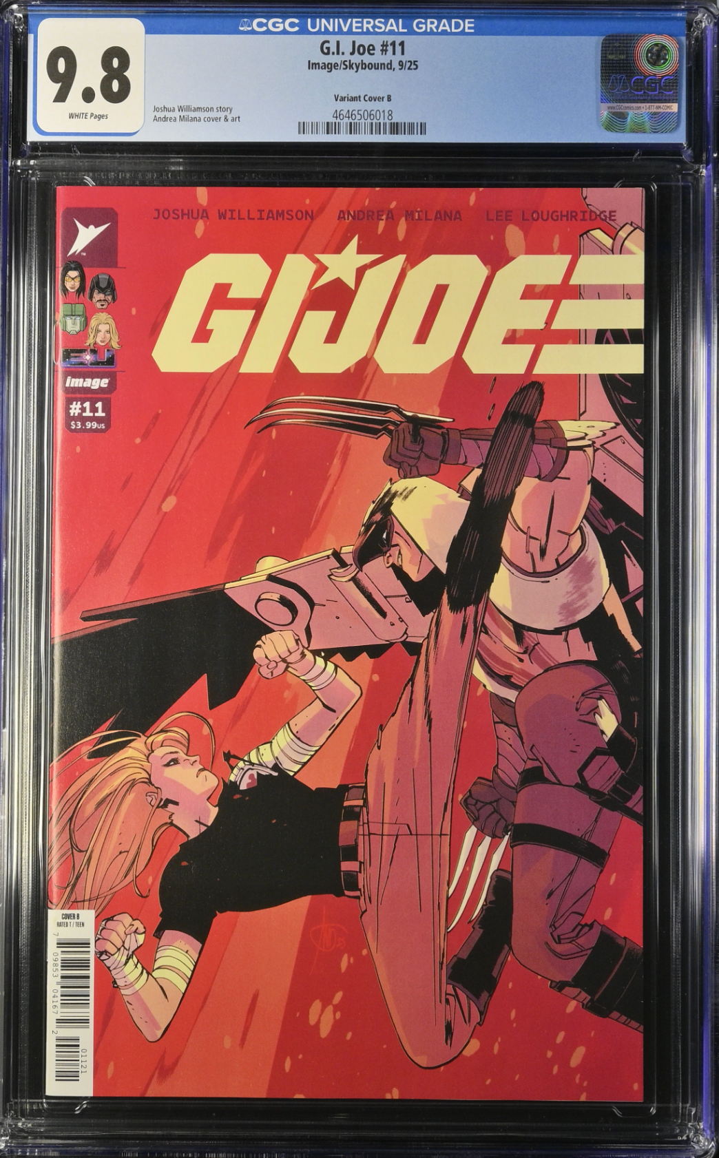 G.I. Joe #11 Milana Variant CGC 9.8