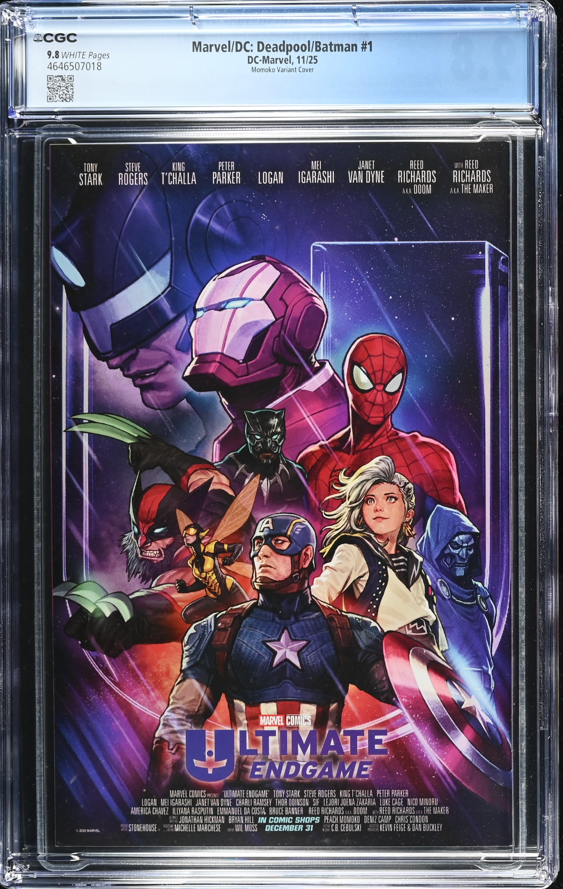 Marvel/DC: Deadpool/Batman #1 Momoko Variant CGC 9.8