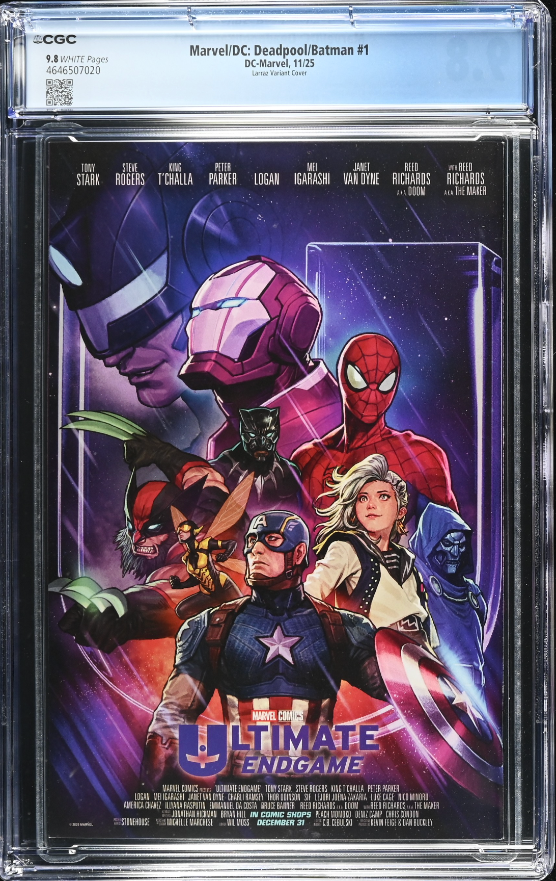 Marvel/DC: Deadpool/Batman #1 Larraz Variant CGC 9.8