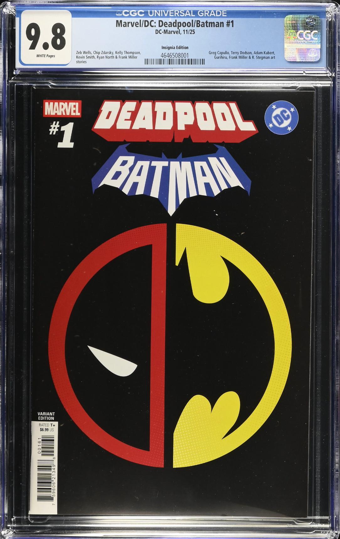 Marvel/DC: Deadpool/Batman #1 Insignia Mashup Variant CGC 9.8