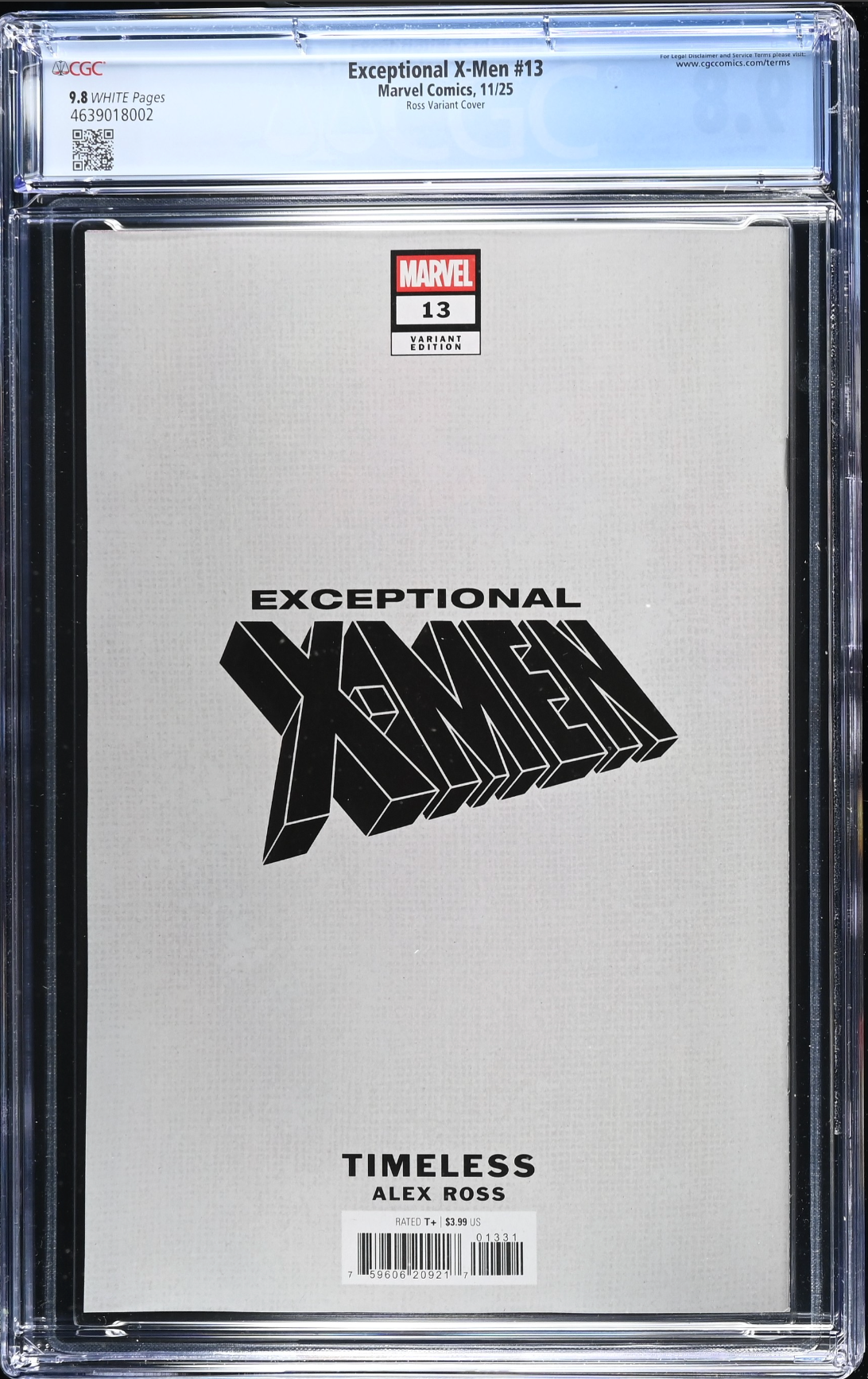 Exceptional X-Men #13 Ross Timeless Variant CGC 9.8
