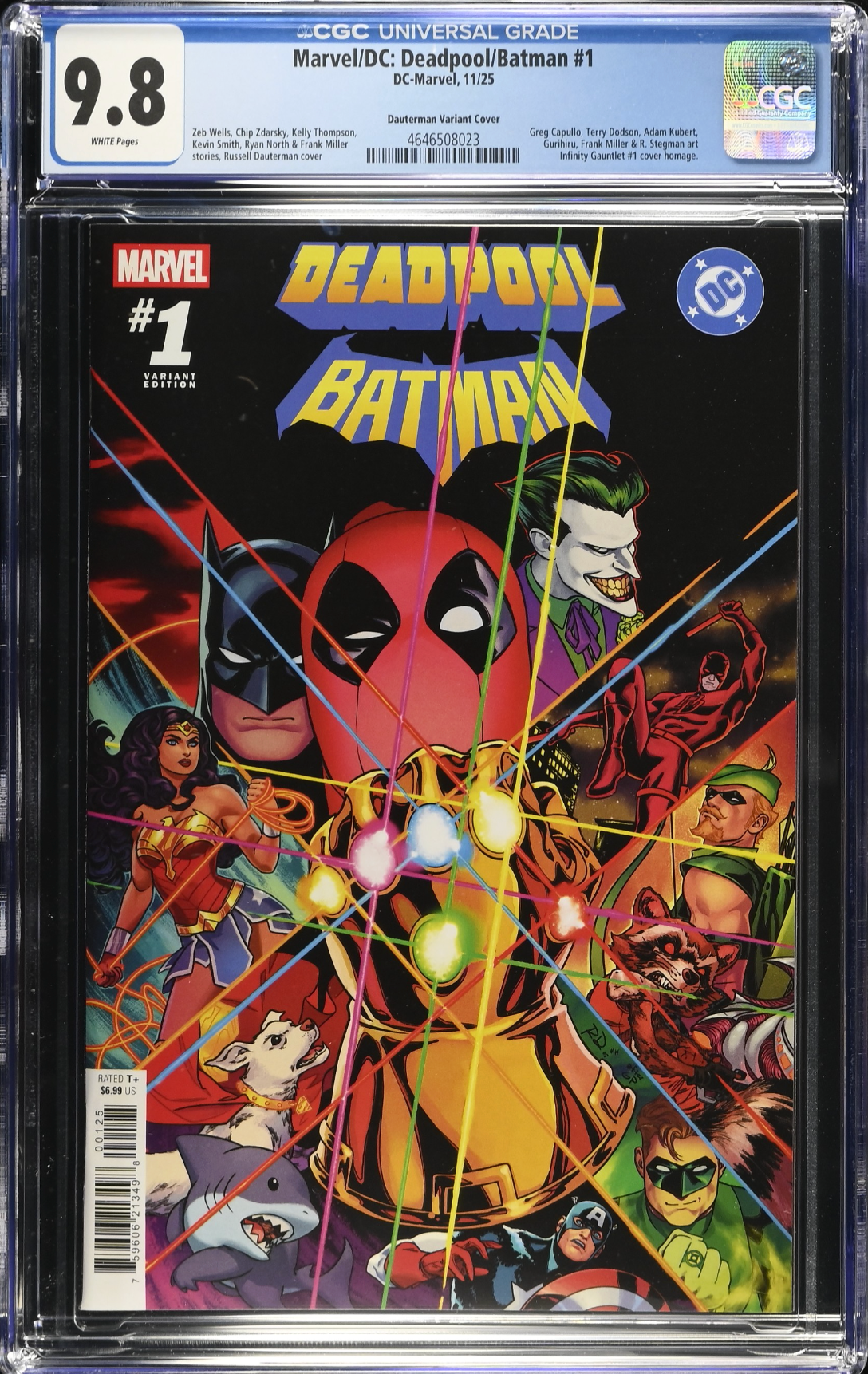 Marvel/DC: Deadpool/Batman #1 Dauterman Variant CGC 9.8